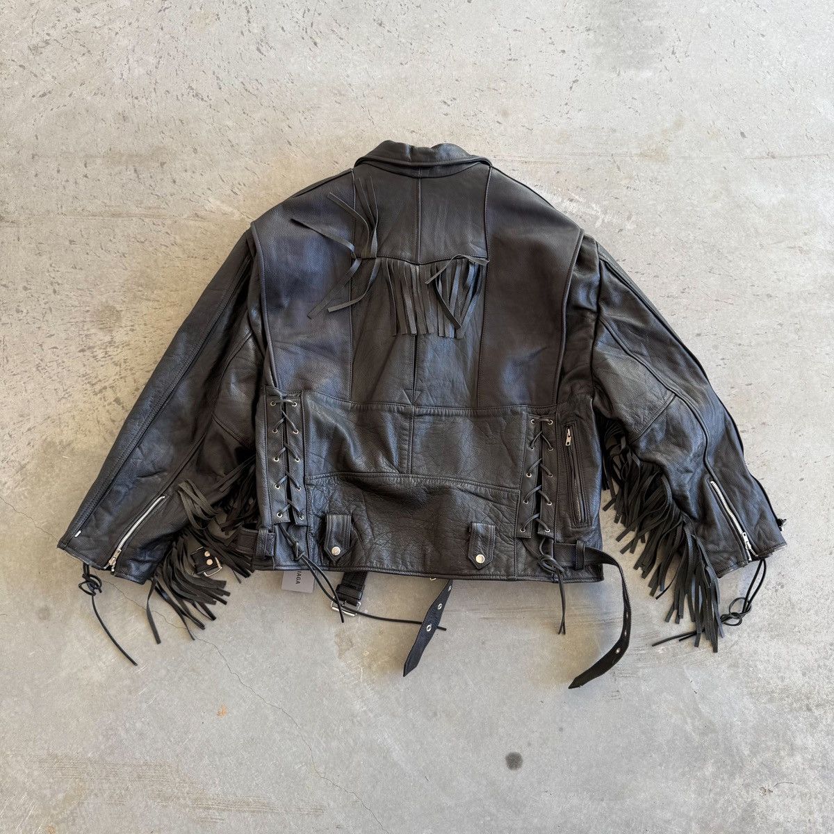 Balenciaga Balenciaga Fringed-Upcycled Leather Jacket Size US M / EU 48-50 / 2 - 4 Thumbnail