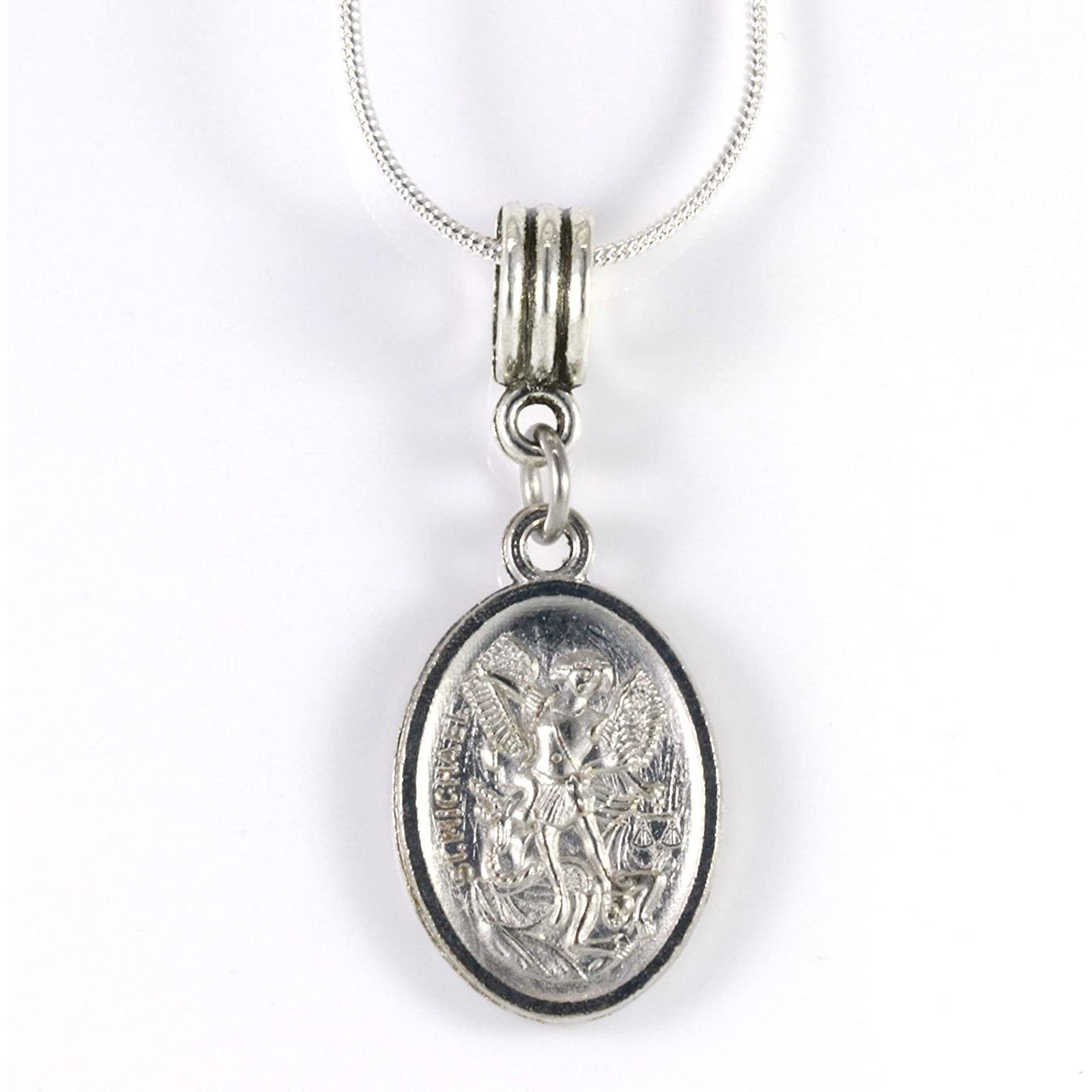 & Other Stories St Michael Necklace - A Saint Michael Pendant Protection Size ONE SIZE - 4 Thumbnail