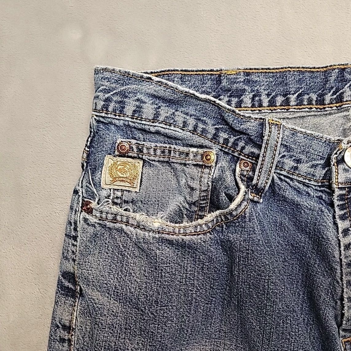 Denime Cinch Jeans Mens 33x34 Blue 100% Cotton Denim Silver Label Western Cowboy Ranch Jeans Mens 33 Blue Cotton Denim Western Cowboy Ranch Size US 33 - 4 Thumbnail
