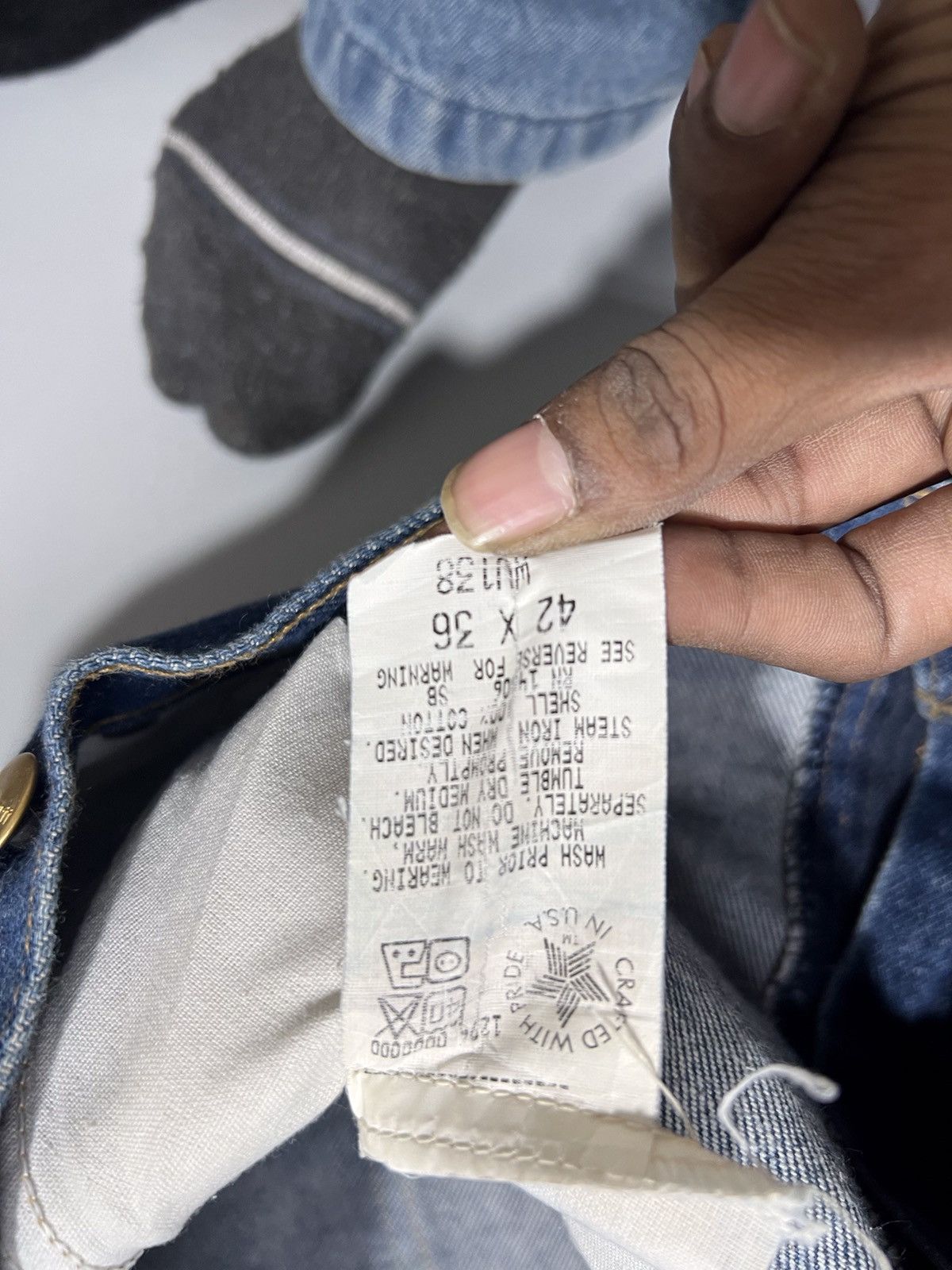 Carhartt 90s Vintage Carhartt double knee workwear denim Size US 42 / EU 58 - 5 Thumbnail