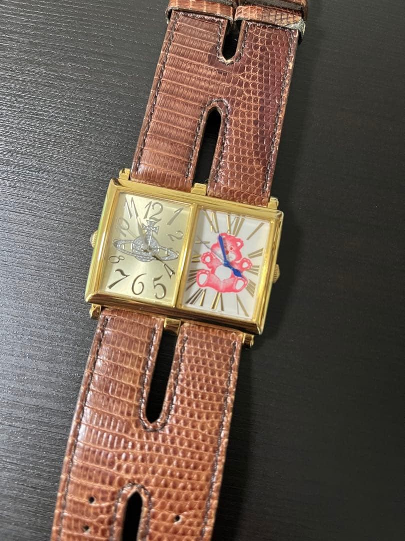 VIVIENNE WESTWOOD Double Face Watch Brown / Gold
