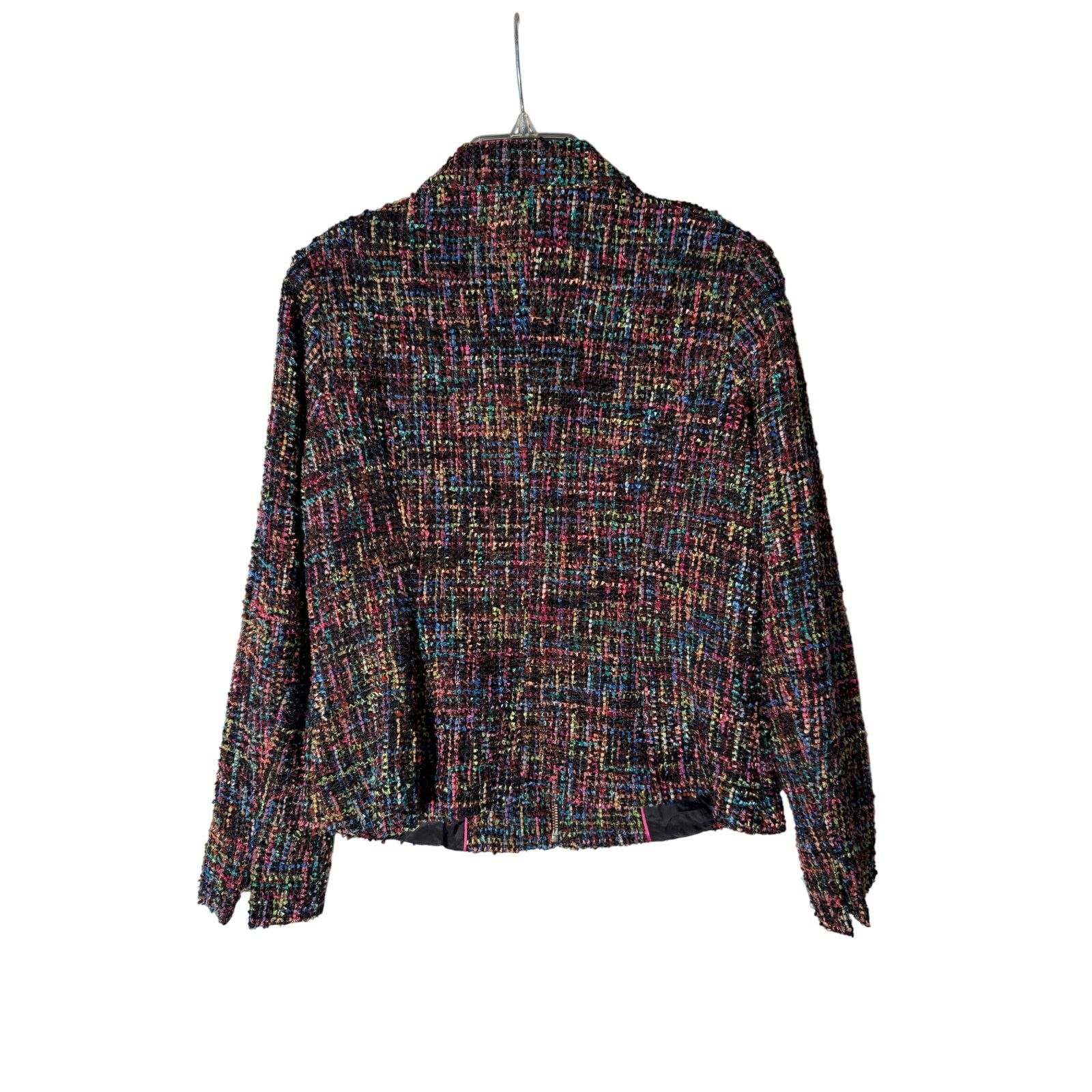 Coldwater Creek Coldwater Creek Sz12 Tweed Zip Up Blazer Jacket Size XL / US 12-14 / IT 48-50 - 5 Thumbnail