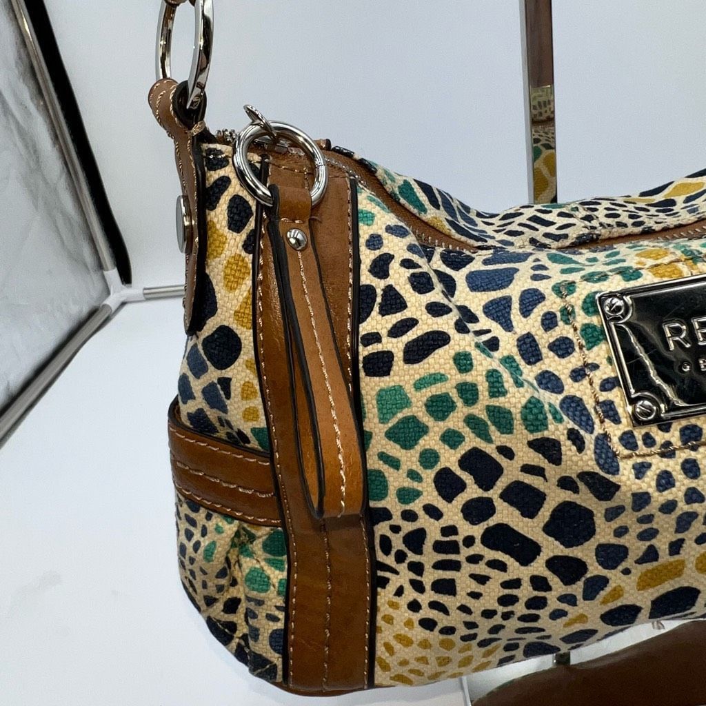 Relic Relic Colorful Mosaic Braided Handles Faux Leather Shoulder Bag Size ONE SIZE - 8 Thumbnail