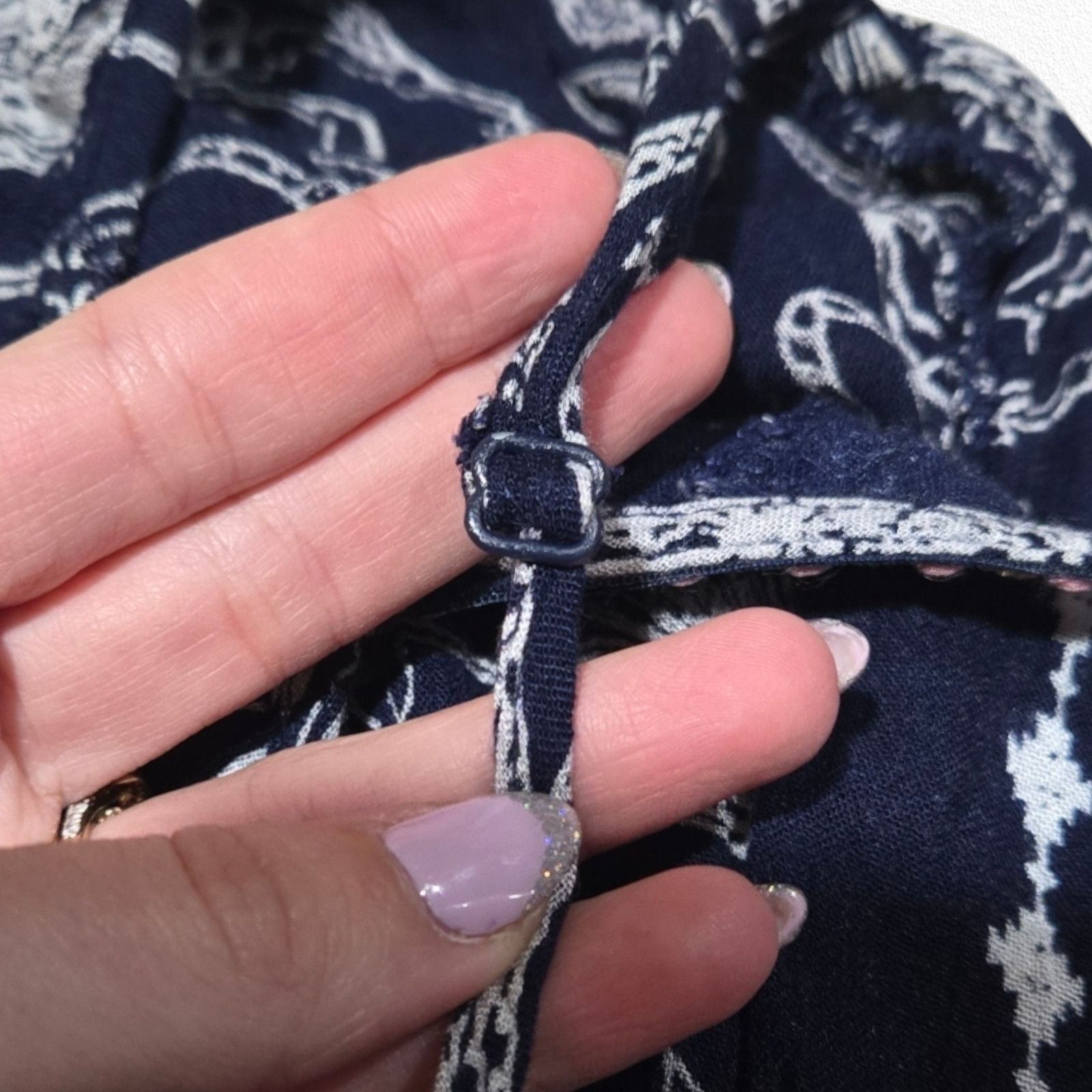 Other Navy Southwestern Boho Mini Dress Size Small Size S / US 4 / IT 40 - 6 Thumbnail
