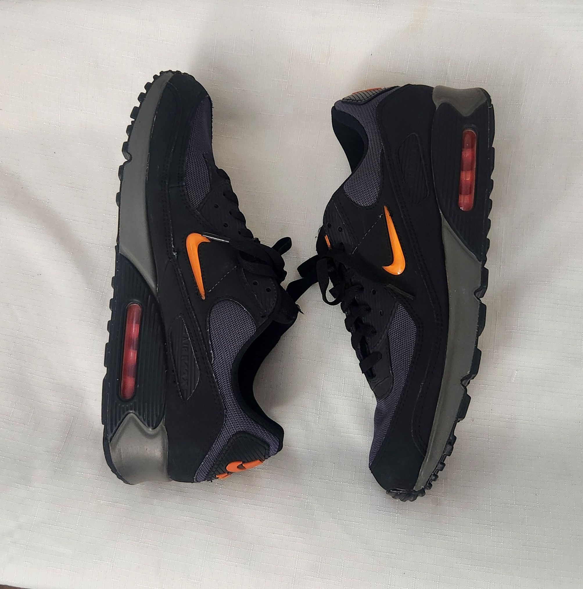 Nike Nike Air Max 90 Jewel Swoosh Black Orange DX2656-001 Size 13 Size US 13 / EU 46 - 5 Thumbnail