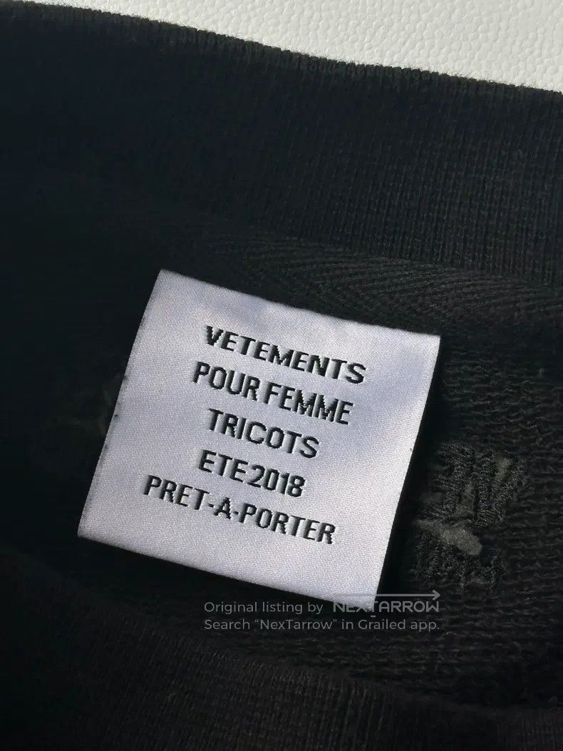 Vetements Vetements Black Long Sleeve Size US M / EU 48-50 / 2 - 2 Thumbnail
