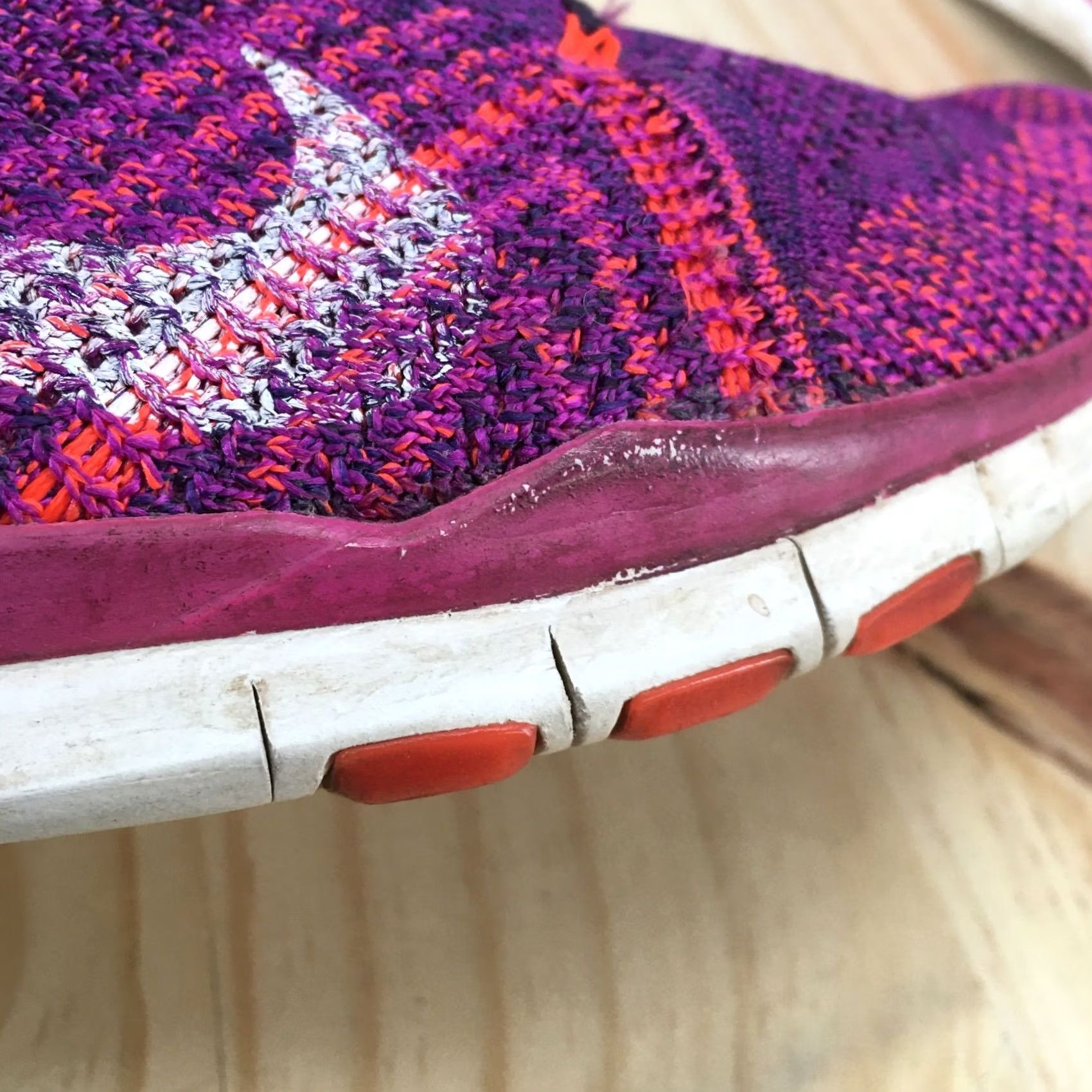 Nike Nike Womens 7 Purple Free TR Flyknit Running Training Sneakers Lace Up 718785502 Size US 7 / IT 37 - 7 Thumbnail