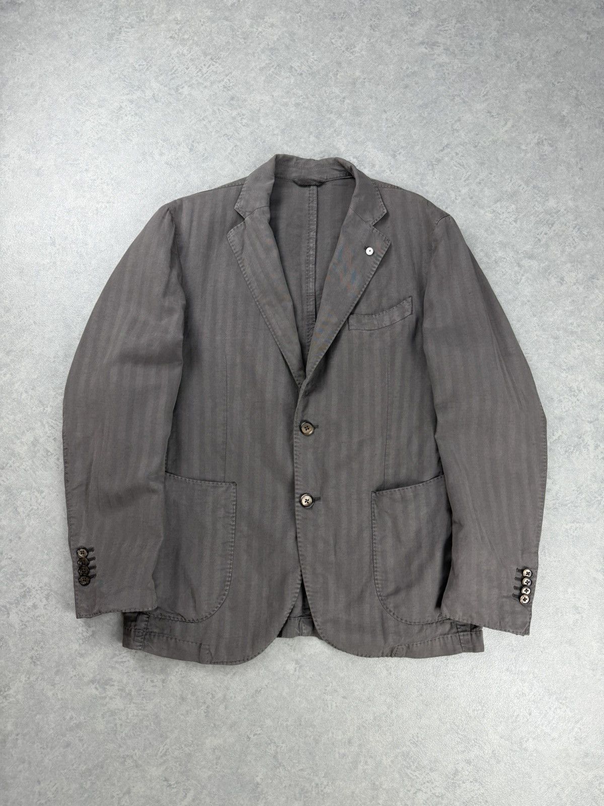L.B.M. 1911 L.B.M. 1911 Blazer Jacket Italy Herringbone Cotton Size 50 Size 40R - 1 Thumbnail