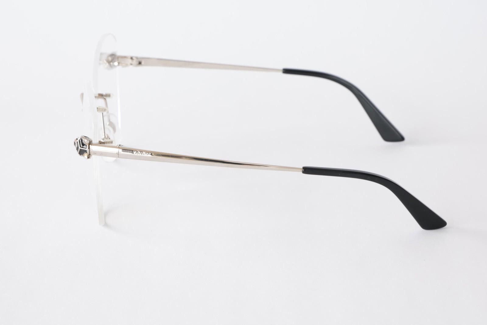 Cartier New Cartier eyewear optical eyeglasses CT0418O 002 silver Size ONE SIZE - 4 Thumbnail