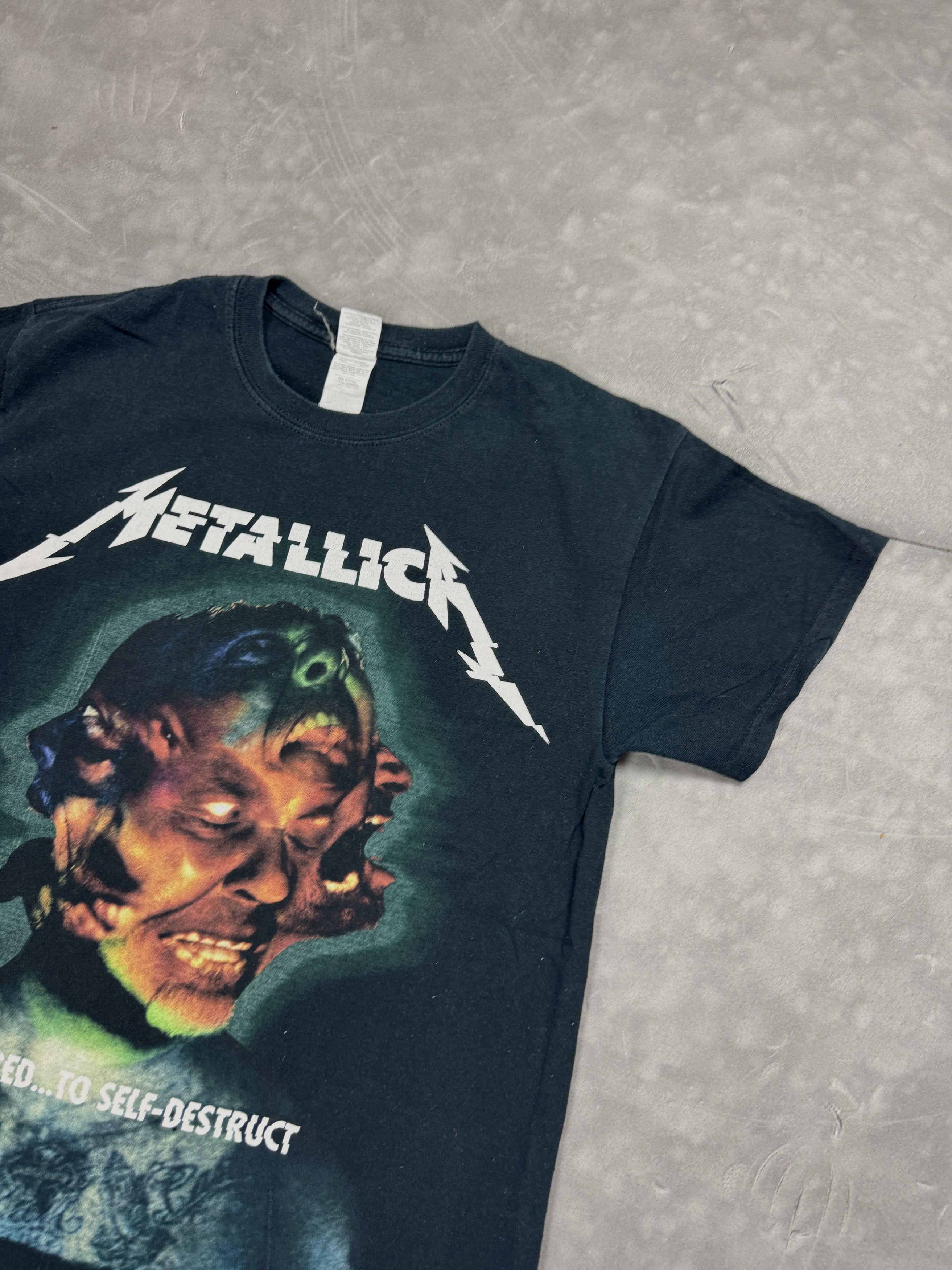 Metallica × Vintage Vintage Metallica big print T-shirt rock tee metal washed Size US M / EU 48-50 / 2 - 6 Thumbnail