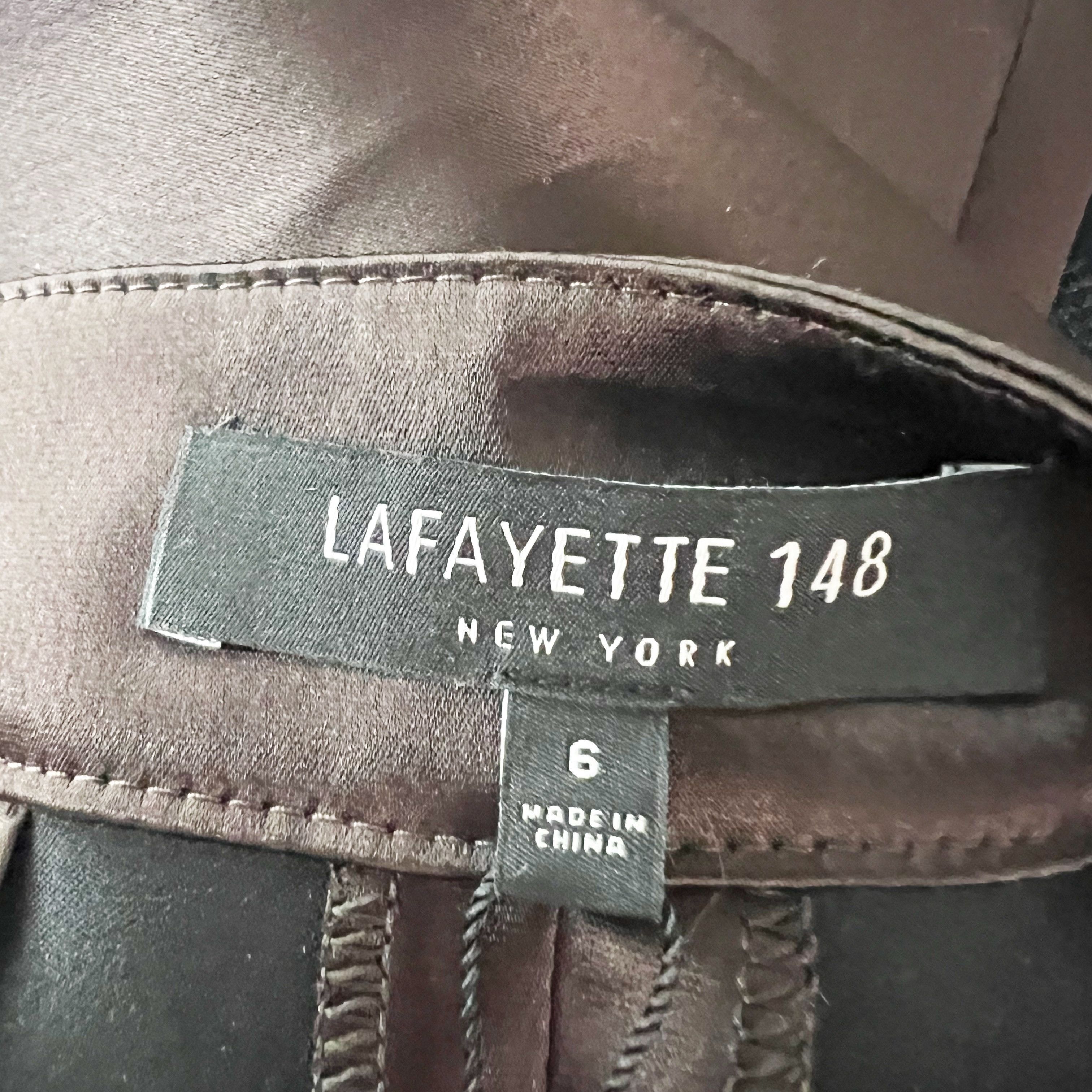 Lafayette 148 NEW Lafayette 148 Waldorf Slim Reverie Satin Size 28" / US 6 / IT 42 - 2 Thumbnail