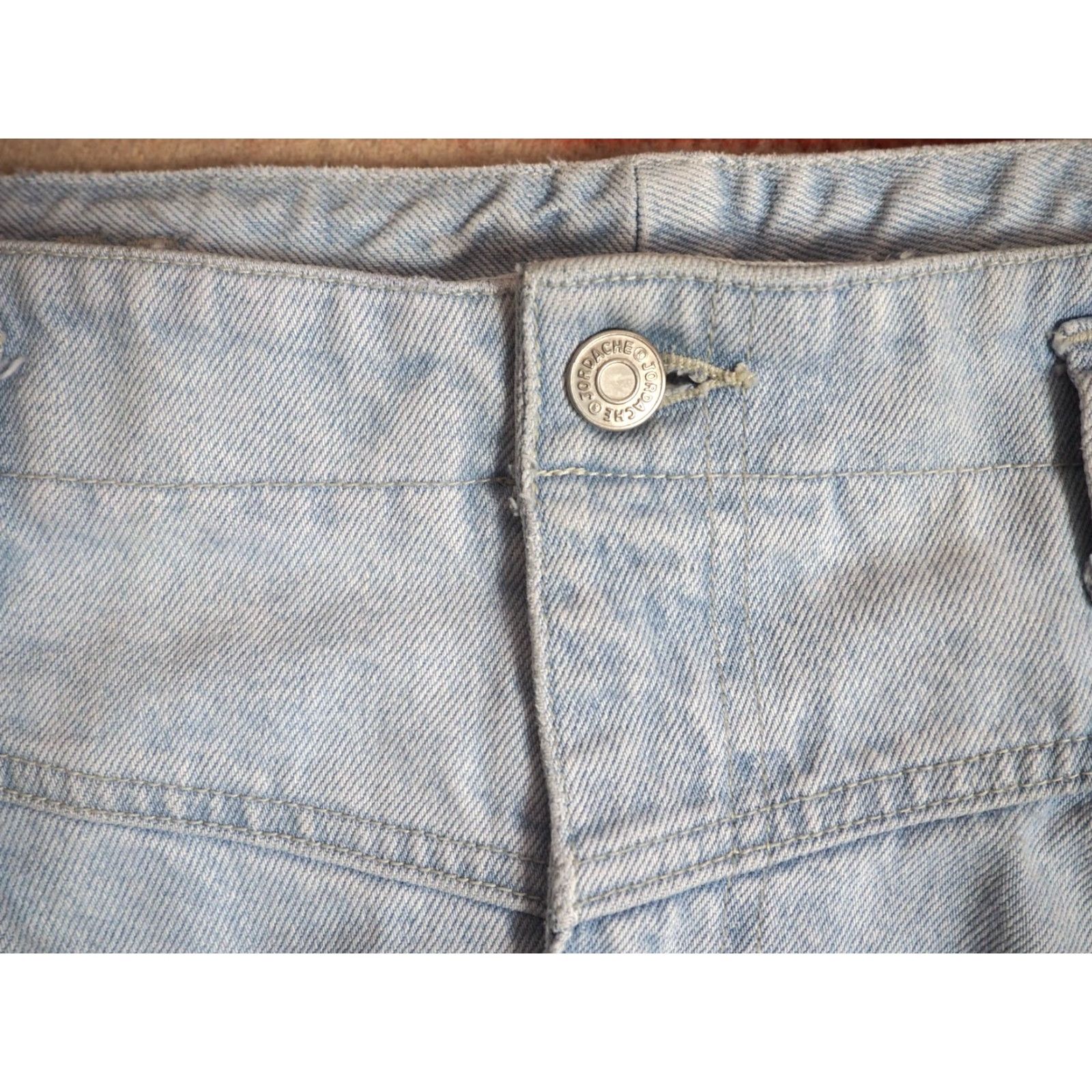 Jordache VTG 80s 90s Jordache Light Wash High Waist Mom Western Blue Denim Jeans 36x27 Size 25" / US 0 / IT 36 - 7 Thumbnail