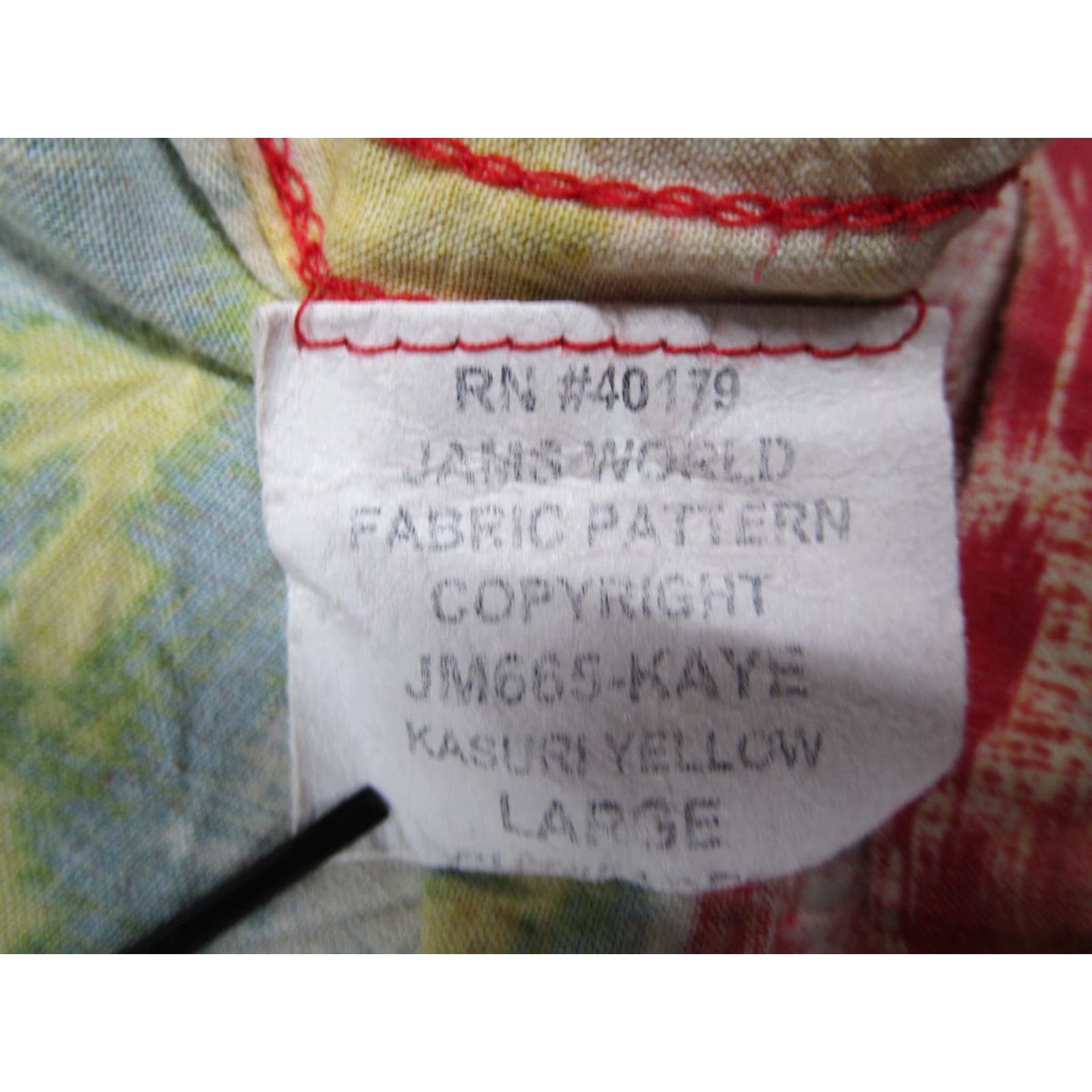 Jams World VINTAGE JAMS WORLD Hawaiian Shirt Mens Large Yellow Geometric Button-Up Casual 70s 80s 90s Size US L / EU 52-54 / 3 - 3 Thumbnail