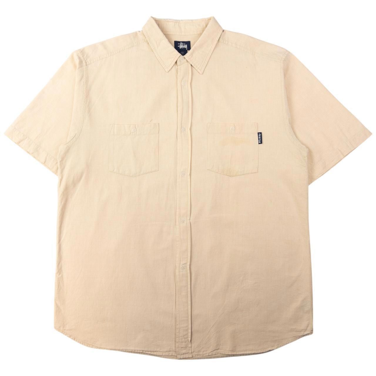 Stussy Vintage Stussy Checkered Short Sleeve Button Shirt Size XL