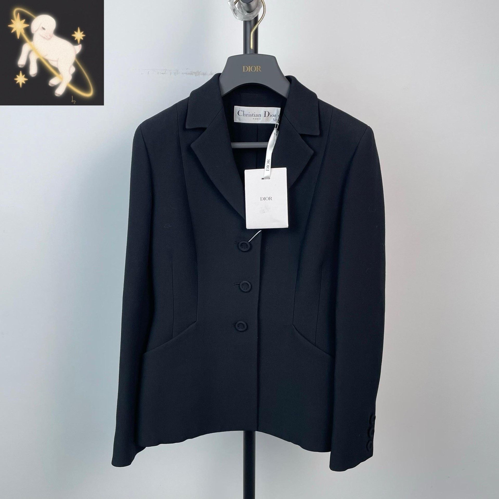 Dior Dior Black Jacket 36 Women Size S / US 4 / IT 40 - 1 Thumbnail