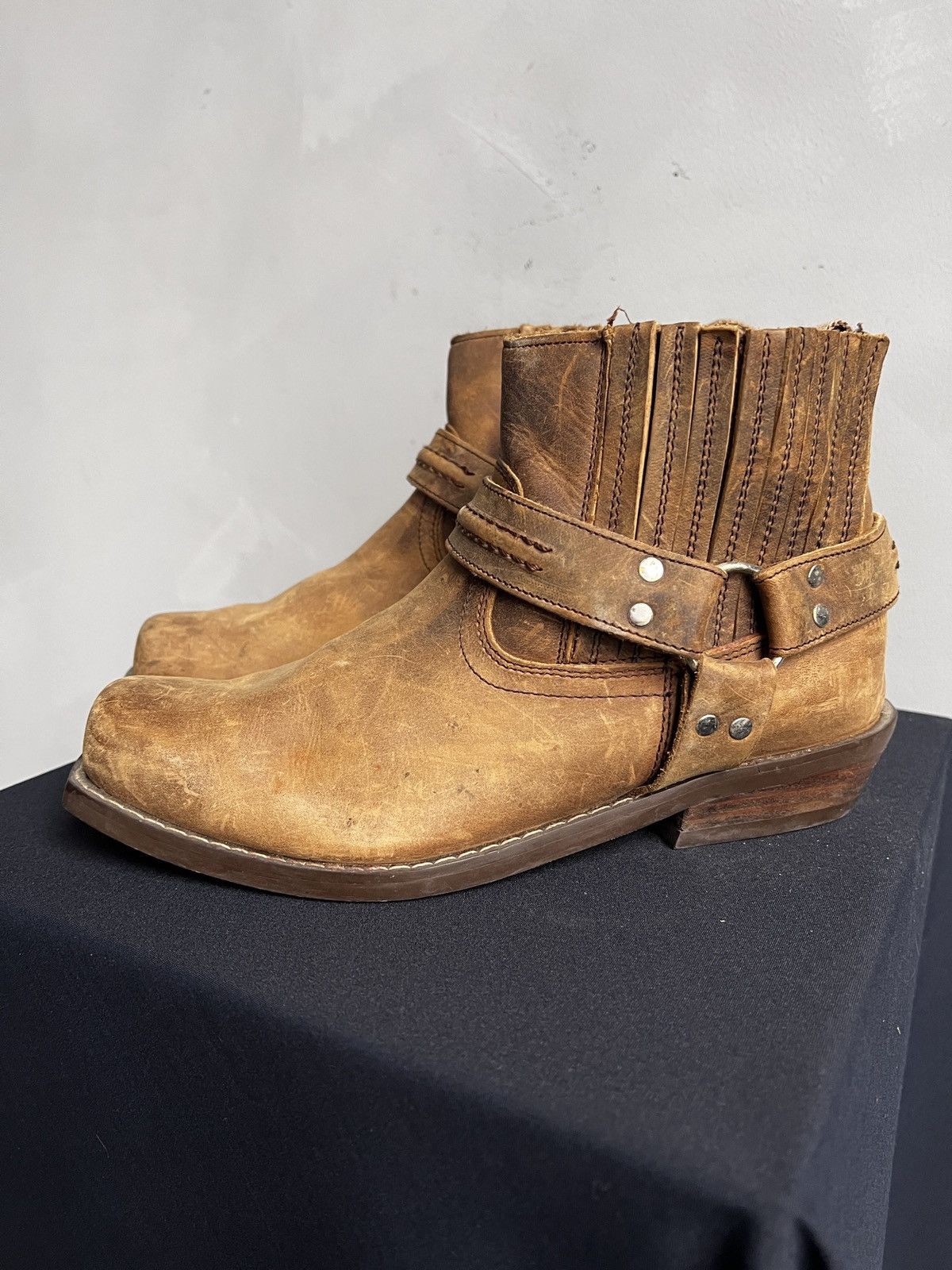 Western Rise Western style ankle moto style harley davidson boots Size US 9 / EU 42 - 7 Thumbnail
