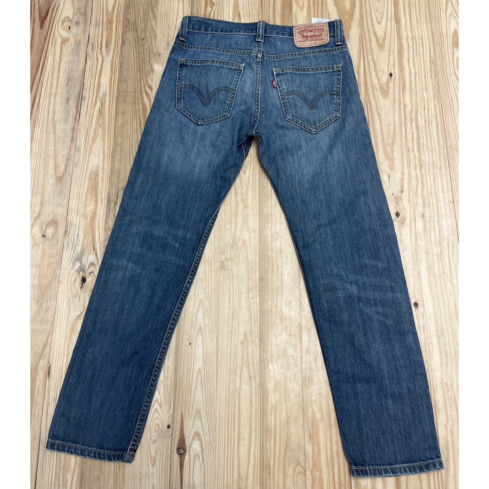Levi's Vintage Levi's Slim Taper Denim Jeans 30x30 Med-Wash Red Tab Size US 30 / EU 46 - 2 Thumbnail