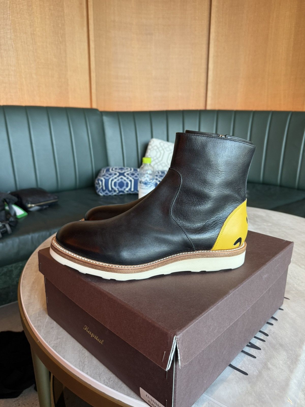 Kapital × Kapital Kountry Smiley Leather Chelsea Boots Size US 11 / EU 44 - 7 Thumbnail