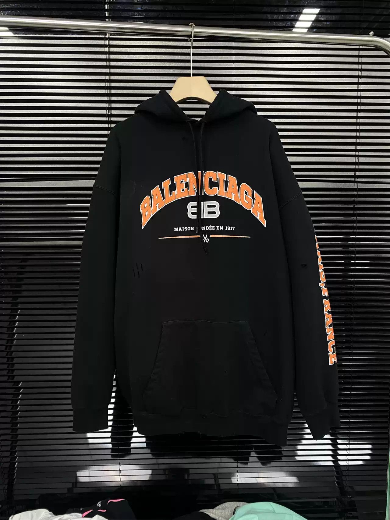 Balenciaga Balenciaga scissors damage worn out hoodies and hoodies Grailed