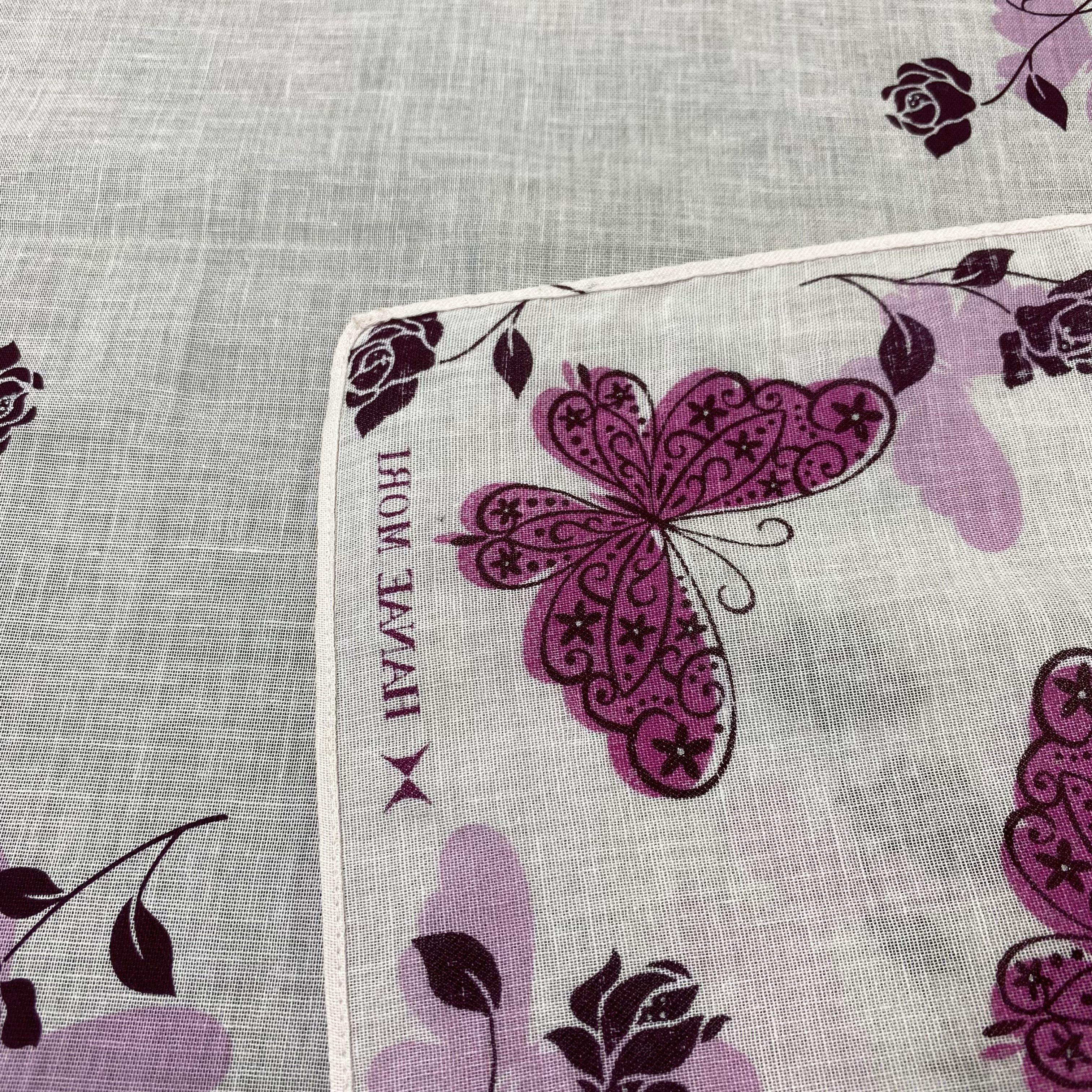 Hanae Mori Hanae Mori Handkerchief Neckerchief Bandana-B1972 Size ONE SIZE - 6 Thumbnail
