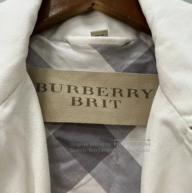 Burberry Burberry Women's White Cotton Mid-Length Trench Coat. Size XXS / US 00 / IT 34 - 3 Thumbnail