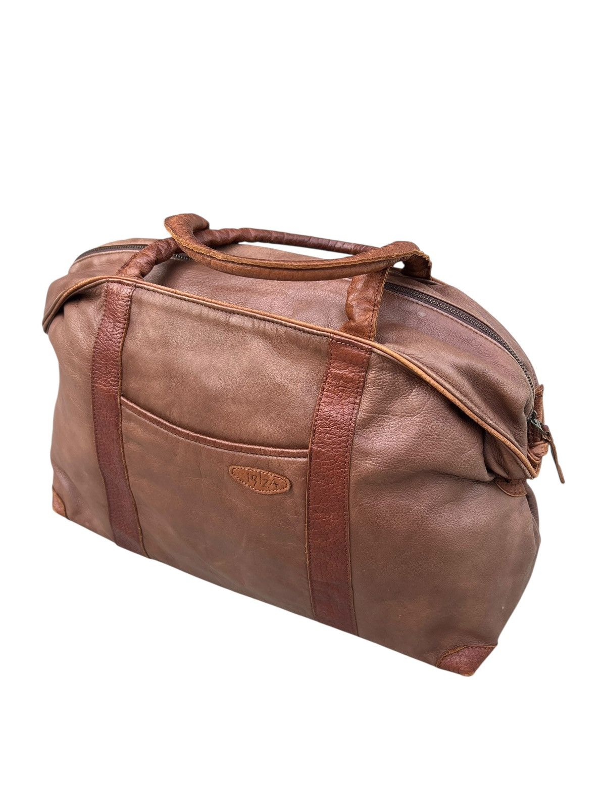 Leather Ibiza Japan Patina Brown Leather Weekend Bag Size ONE SIZE - 18 Thumbnail