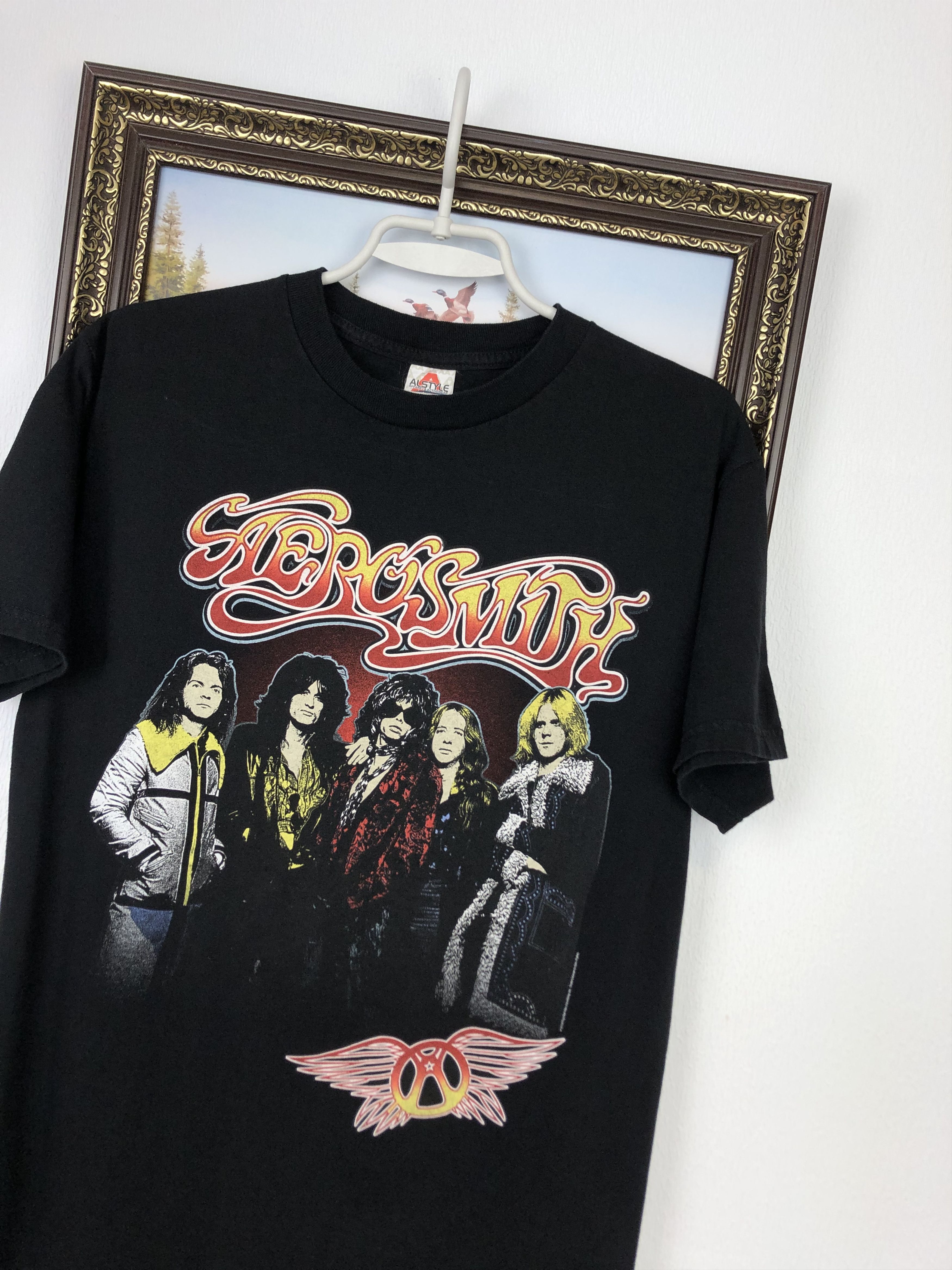 Alstyle Aerosmith Interconnect Rocks Black Shirt Over Print Tee Size US M / EU 48-50 / 2 - 3 Thumbnail