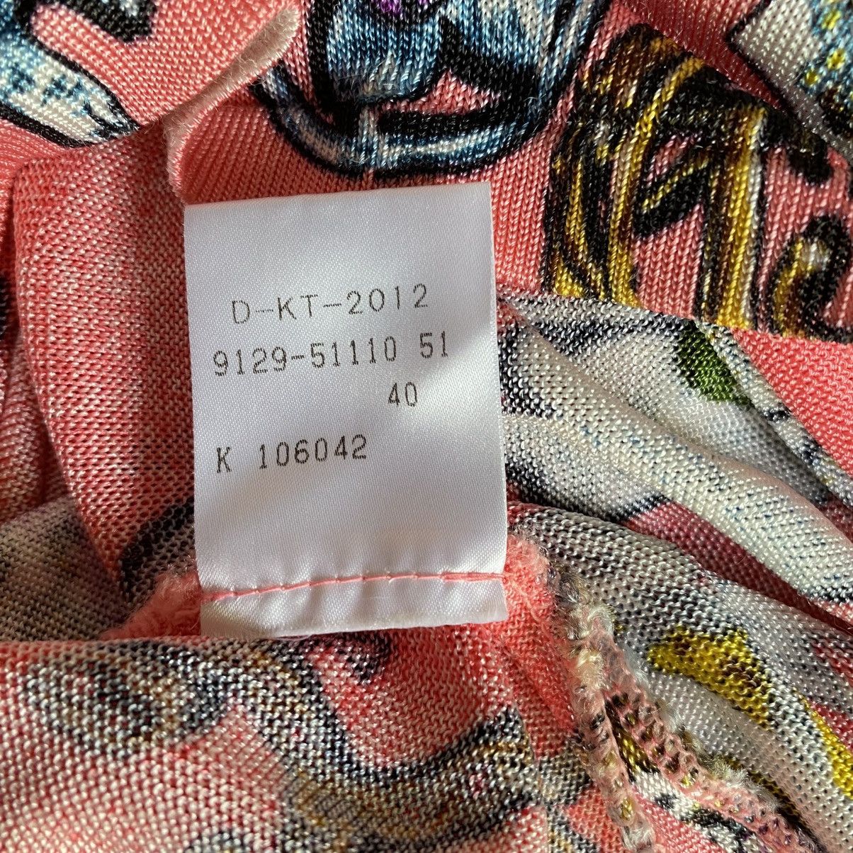 Karl Lagerfeld Karl Lagerfeld Pink Graphic Print Long Sleeve Top Size S / US 4 / IT 40 - 10 Thumbnail