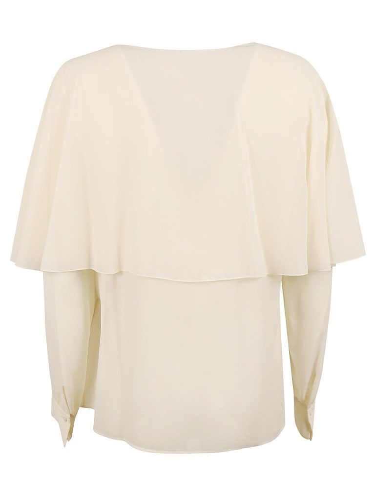Chloe o1loc1c11125 Blouse in Pristine White Size M / US 6-8 / IT 42-44 - 3 Thumbnail