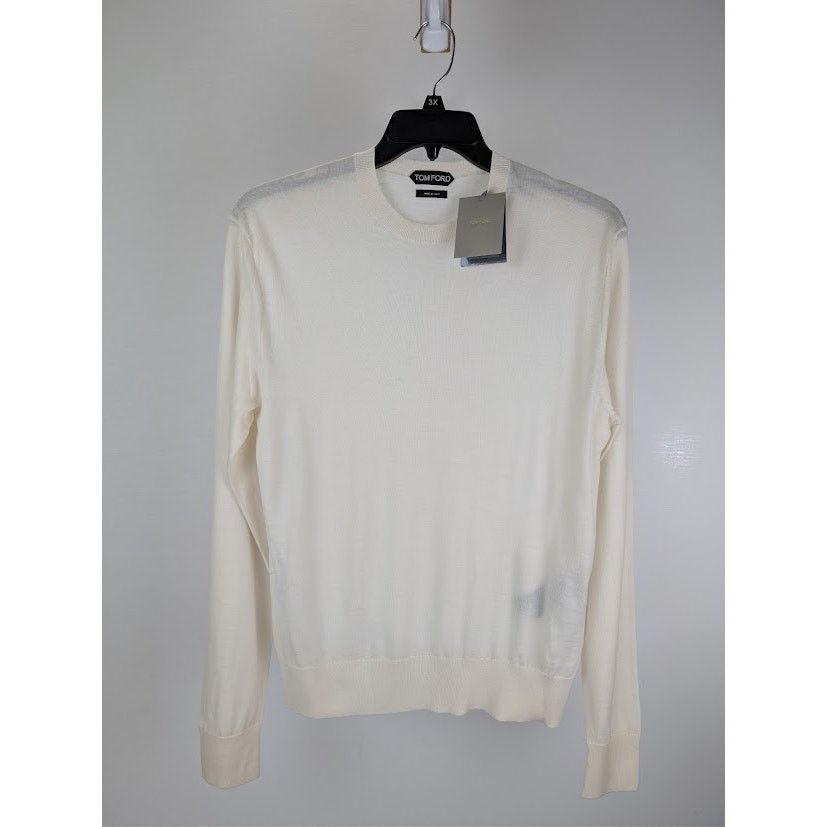 Tom Ford o1rshd1 Knitwear Sweatshirt in Beige Size US L / EU 52-54 / 3 - 2 Thumbnail