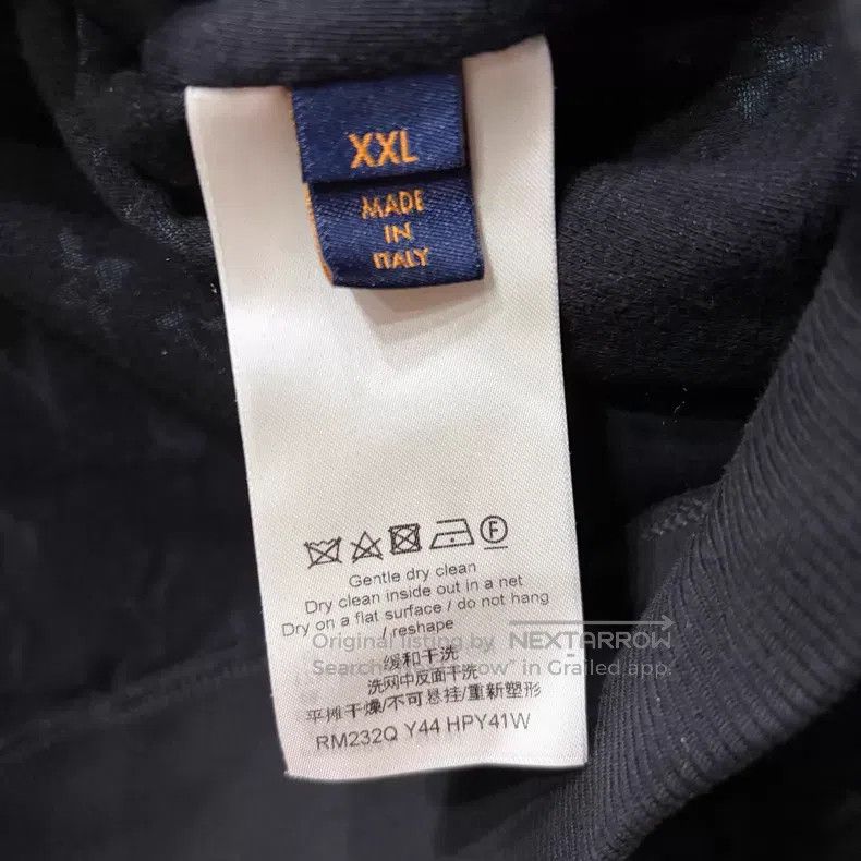 Louis Vuitton Louis Vuitton Black towel full logo zipper jacket Size US XXL / EU 58 / 5 - 4 Thumbnail