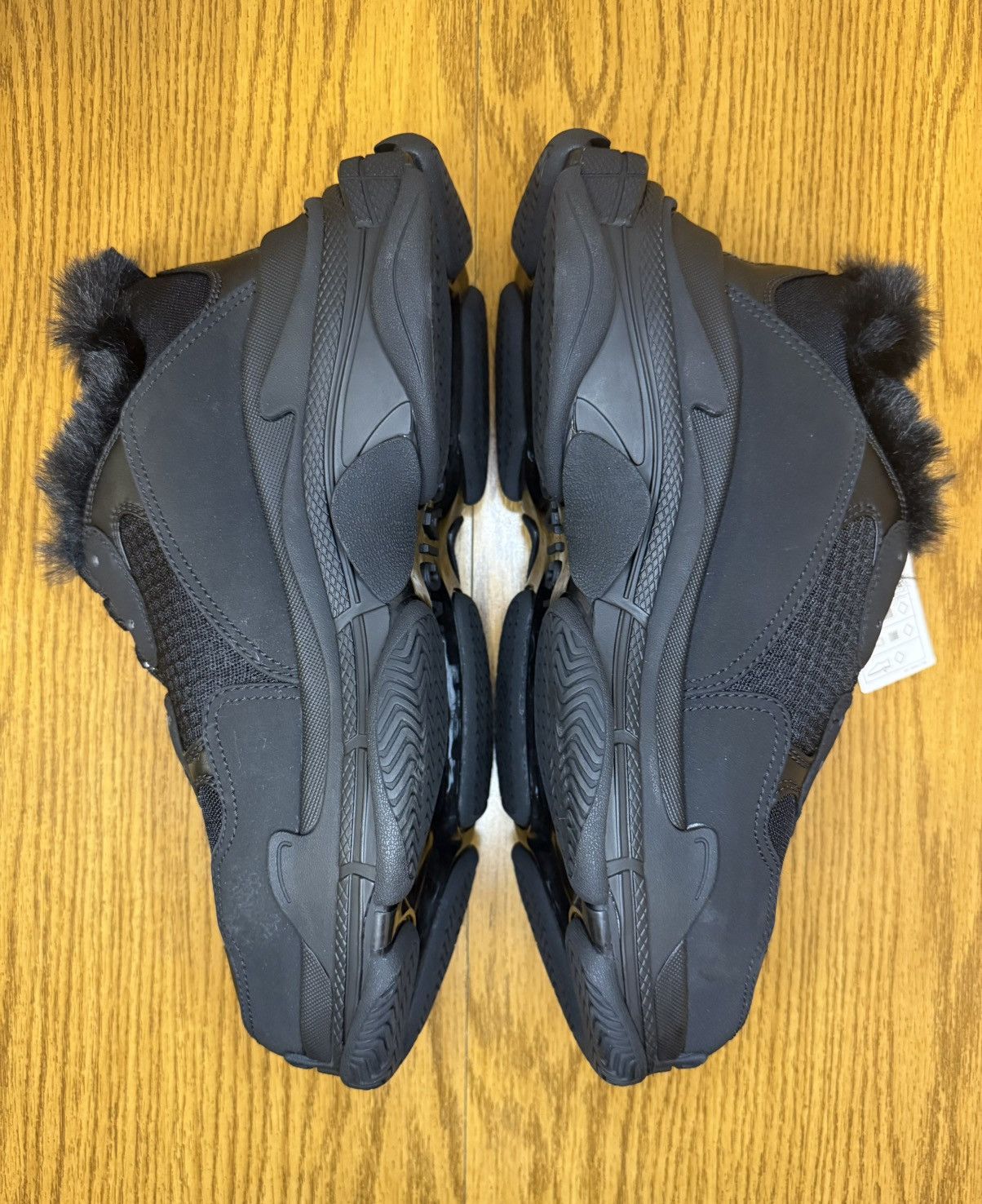 Balenciaga Balenciaga Triple S Faux Fur (Black) Size US 13 / EU 46 - 4 Thumbnail