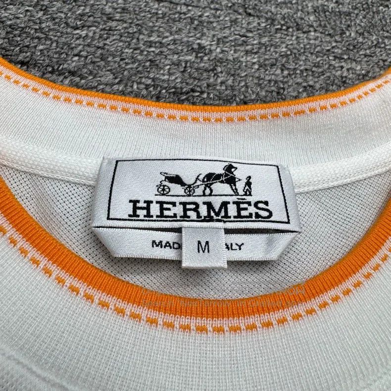 Hermes Hermes Embroidered Letter Pocket Short Sleeve Size US M / EU 48-50 / 2 - 3 Thumbnail