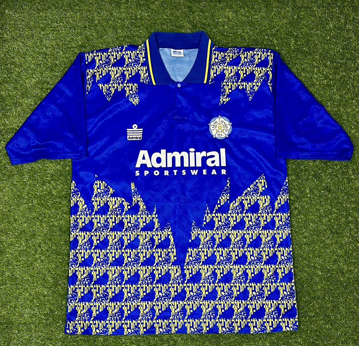 image of Admiral Sports x Vintage Leeds United 1992-93 Away in Blue, Men's (Size XL)