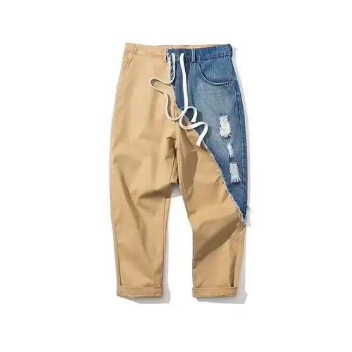 Other 20SS Indigo Union Japan Khaki Patchwork Pants Size US 32 / EU 48 - 1 Thumbnail