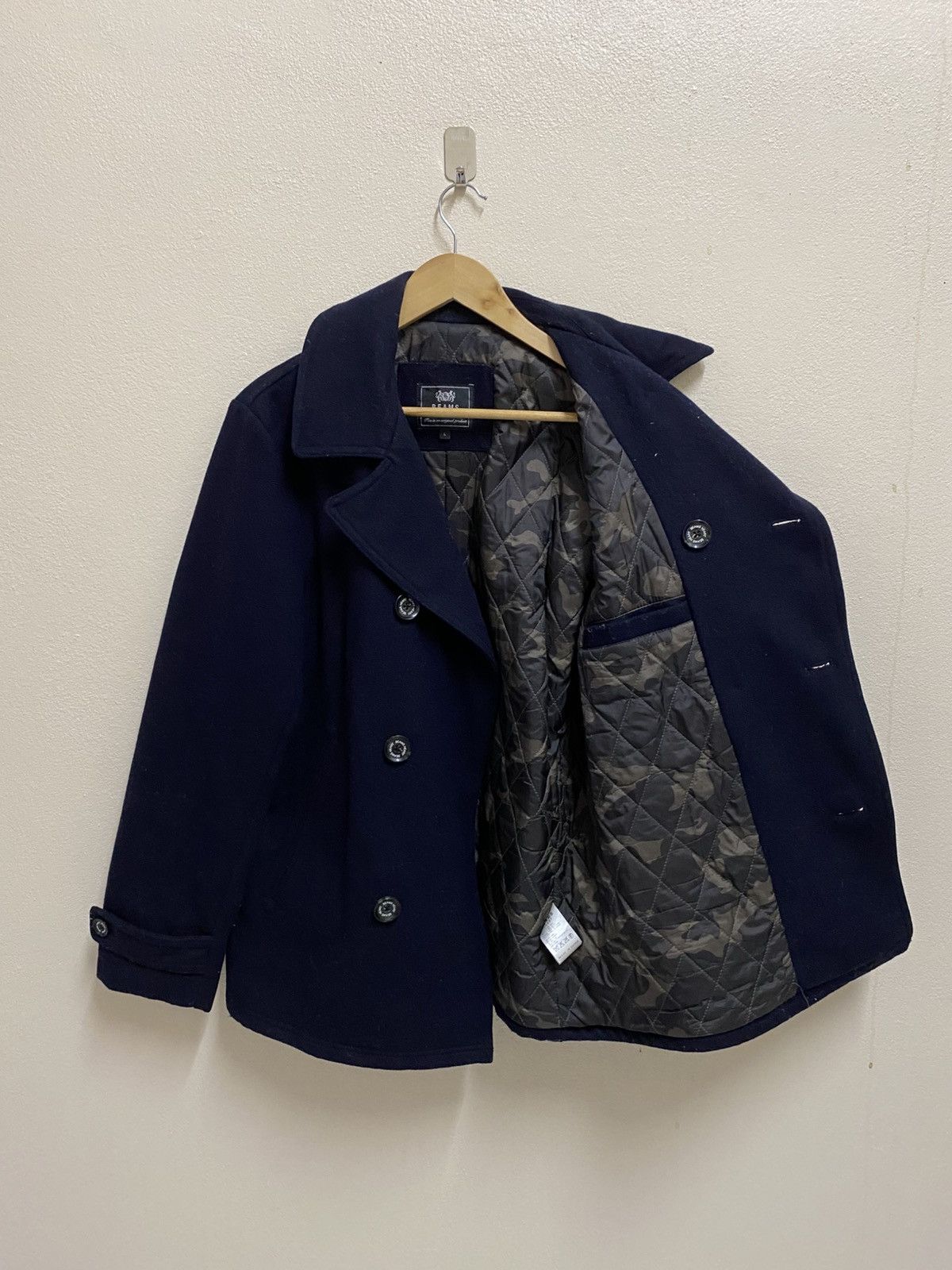 Beams Plus Beams Plus Wool Coat Jacket Navy Blue Size US M / EU 48-50 / 2 - 1 Thumbnail