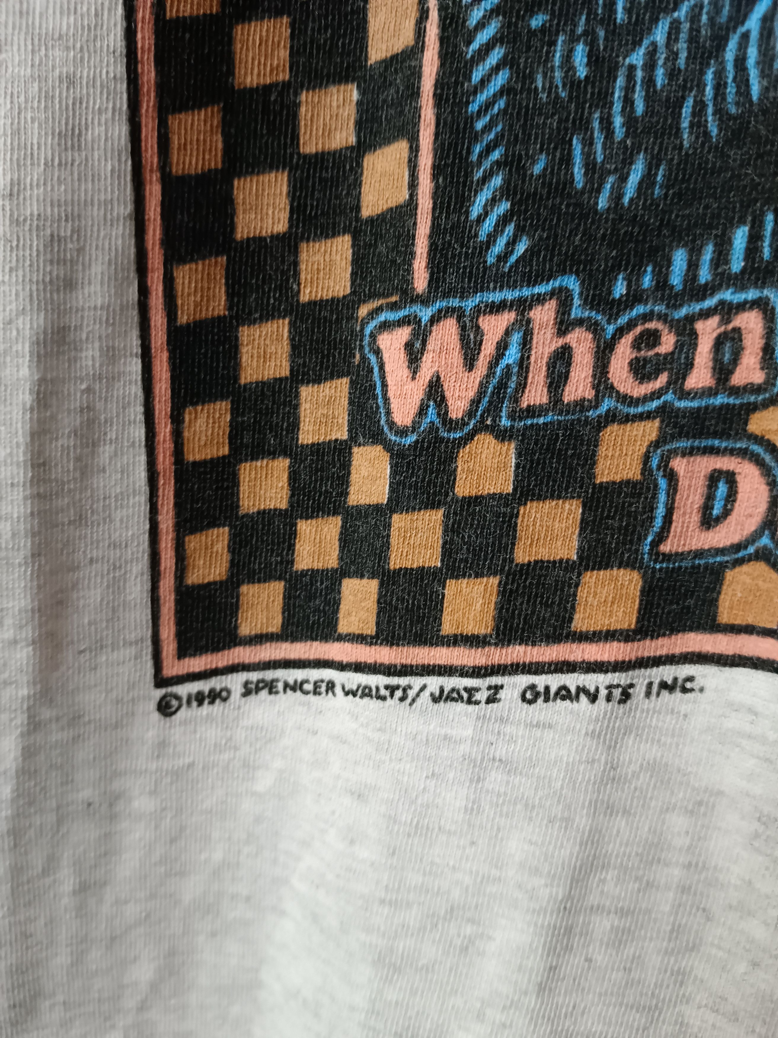 Band Tees 90s Louis Armstrong Jazz Checker Art Design Size US M / EU 48-50 / 2 - 7 Thumbnail
