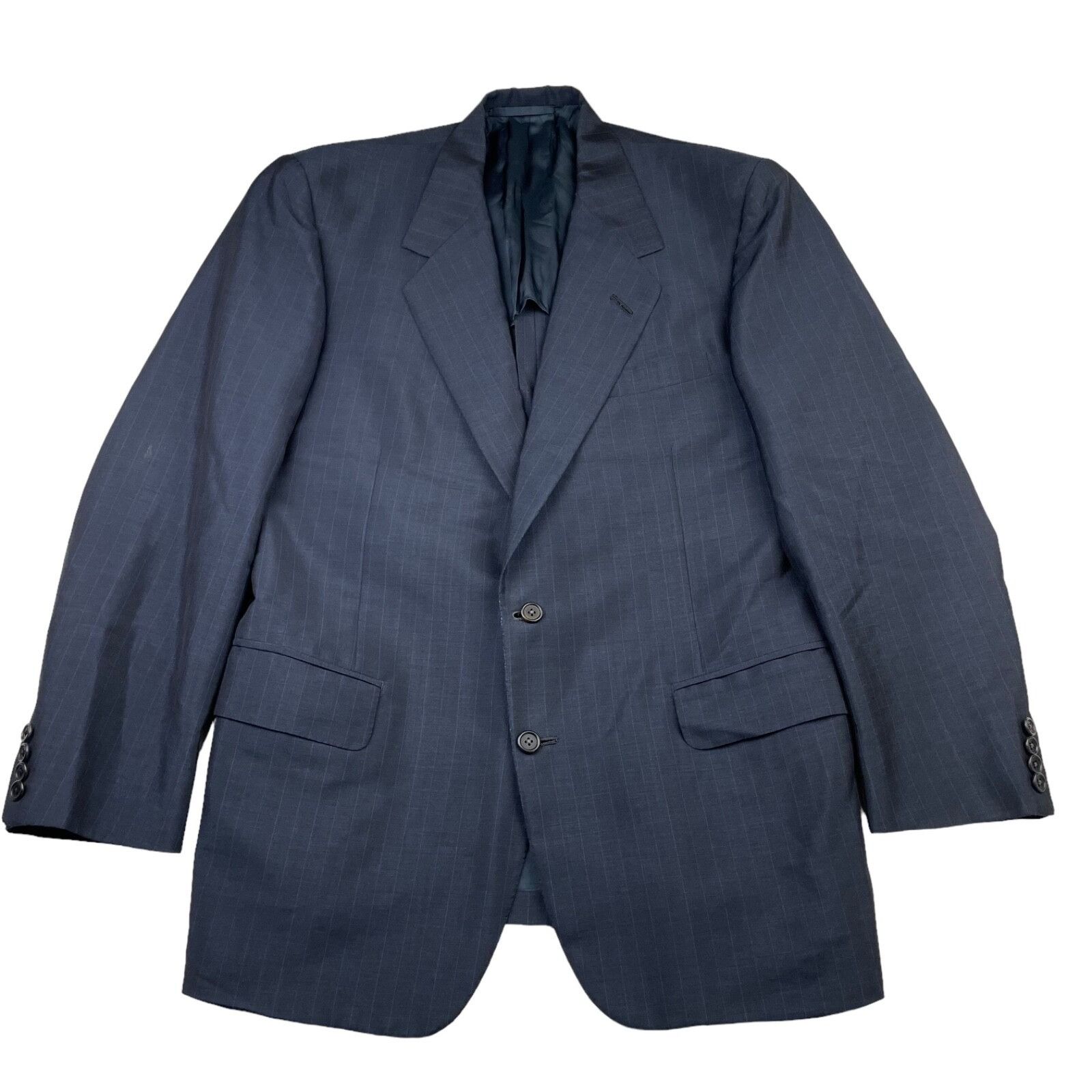 Oxxford Clothes VTG Oxxford Clothes Men's Manhattan Lightweight Suit Blue St Size 44R - 2 Thumbnail