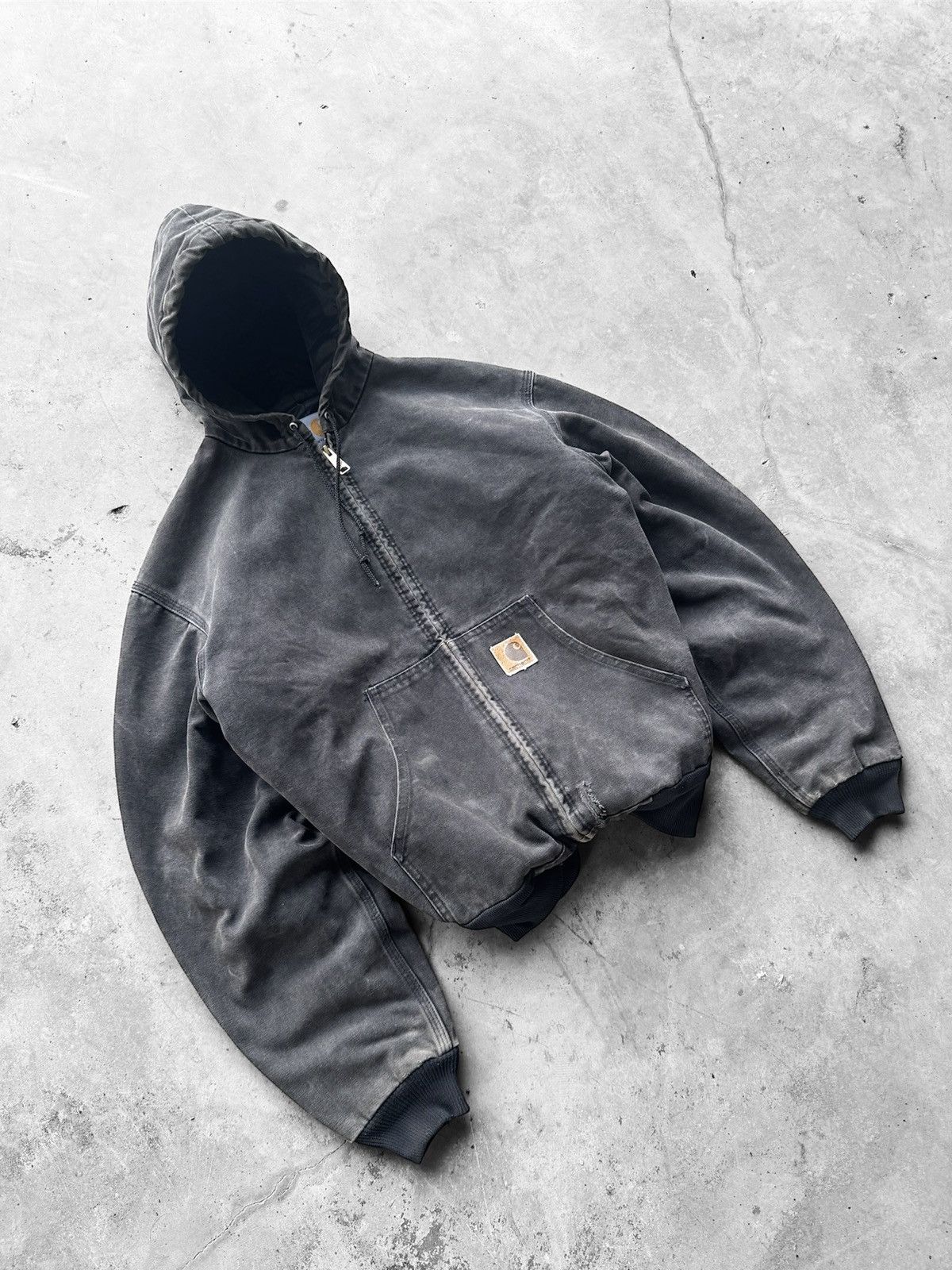 Carhartt Crazy Vintage Faded Carhartt Active Jackett Rare J06 - ONX ♟️ Size US L / EU 52-54 / 3 - 2 Thumbnail