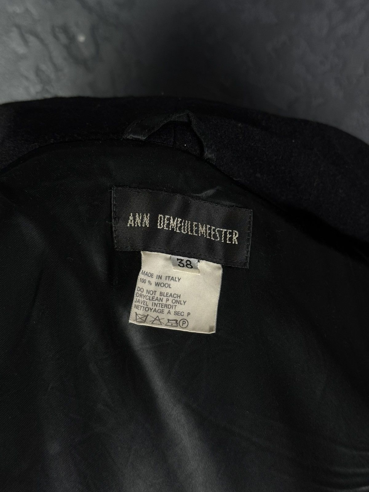 Ann Demeulemeester Ann Demeulemeester Black 100% Wool Oversized Coat Cardigan Size XS / US 0-2 / IT 36-38 - 12 Thumbnail