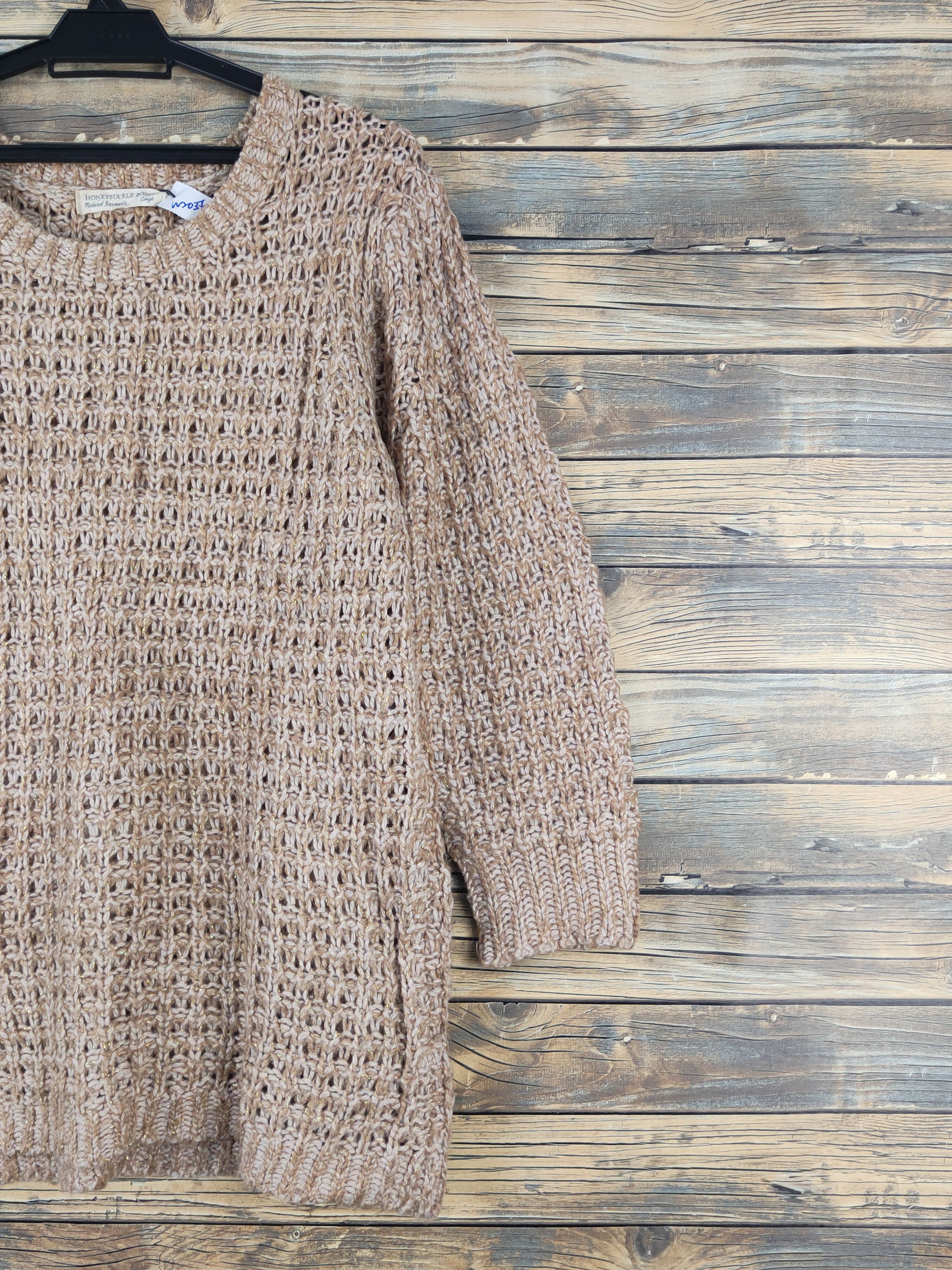 Japanese Brand × Vintage Honeysuckle Rose Brown Knitwear Sweatshirts #W2037 Size L / US 10 / IT 46 - 5 Thumbnail