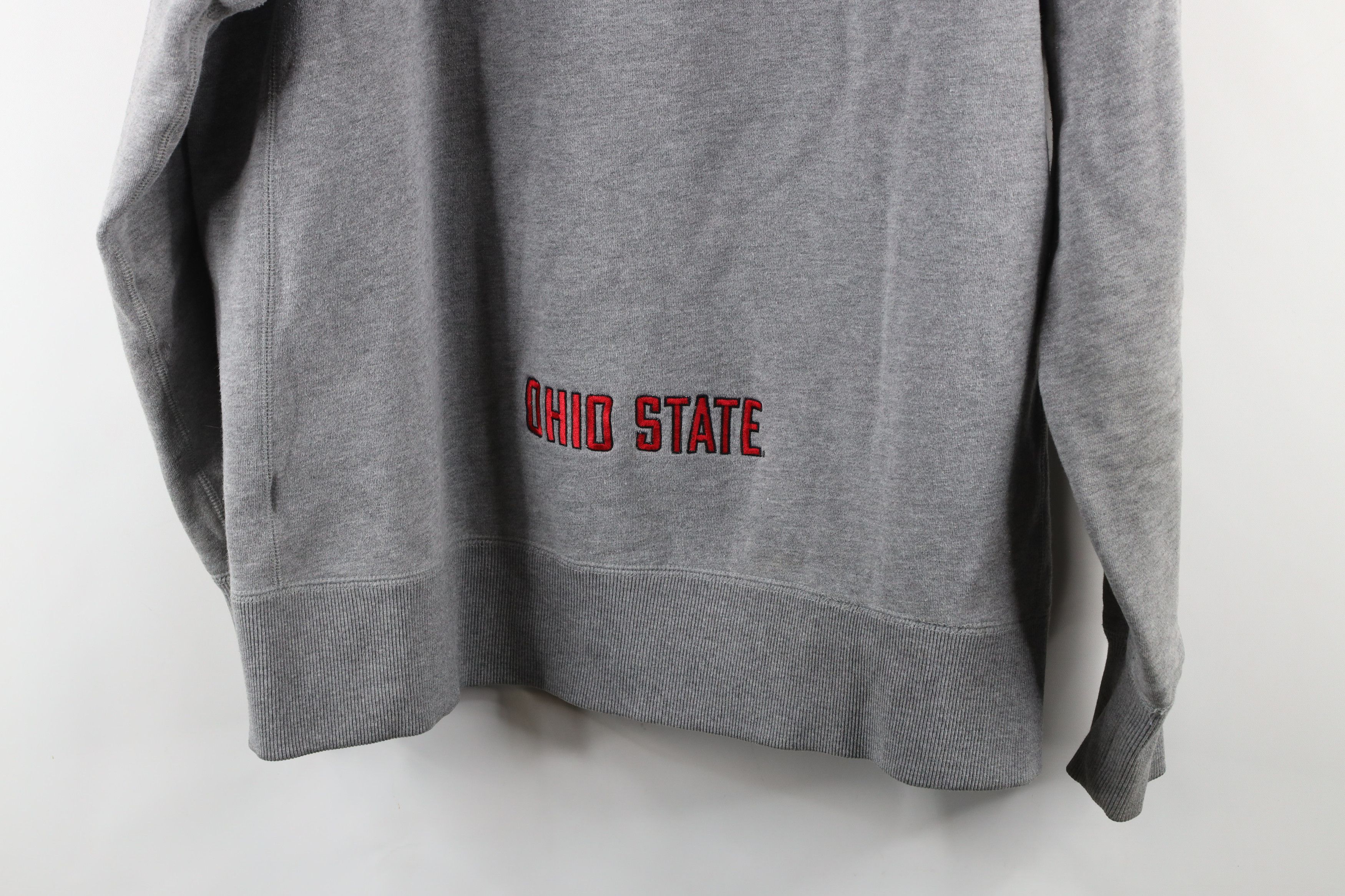 Nike × Vintage Vintage Nike Center Swoosh Ohio State University Hoodie Gray Size US L / EU 52-54 / 3 - 17 Thumbnail