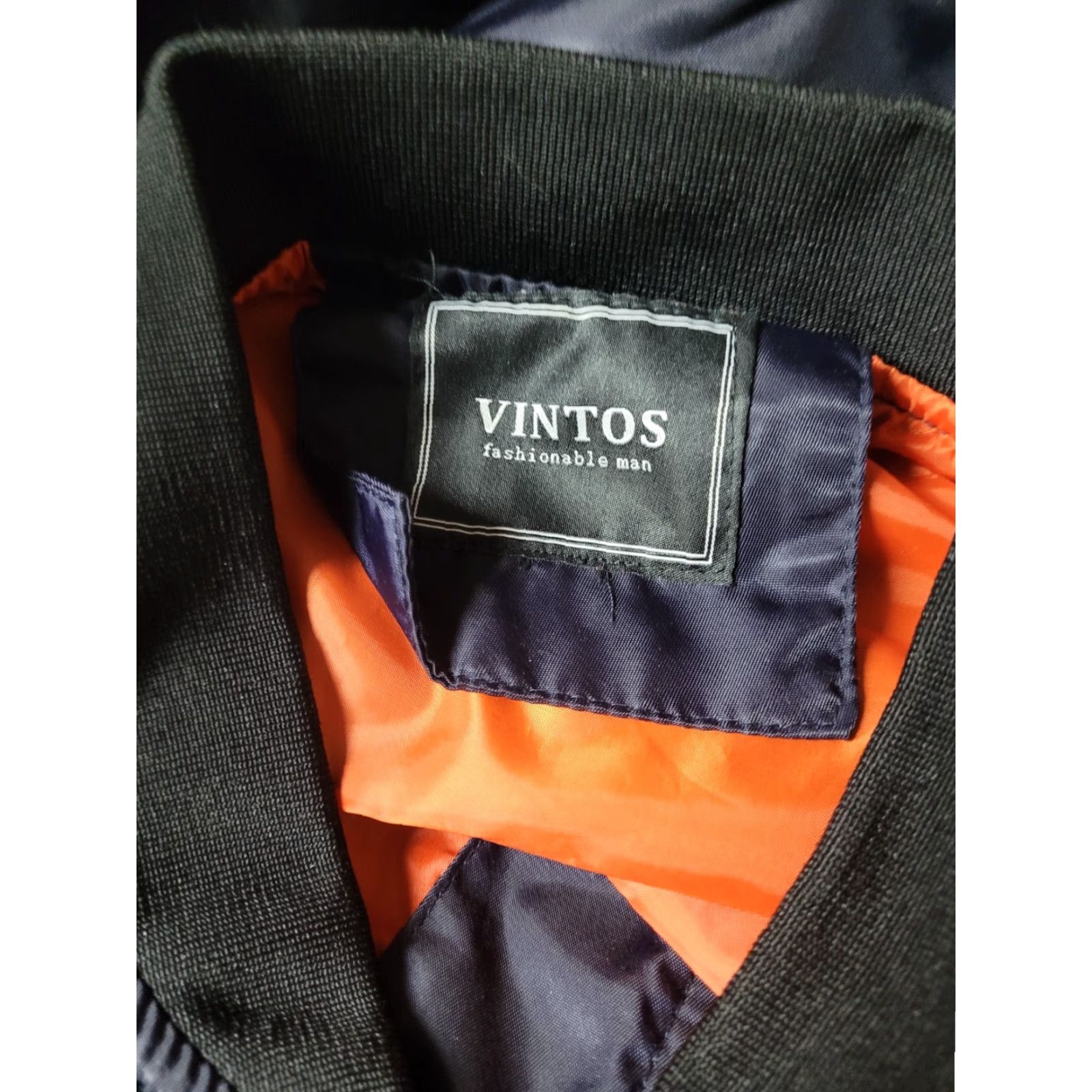 Kingsman VINTOS Jacket Men Windbreaker 80s Blue Mid-Length Zip Full Zip Regular L Large Vintage Kingsman Engrish Size US L / EU 52-54 / 3 - 5 Thumbnail