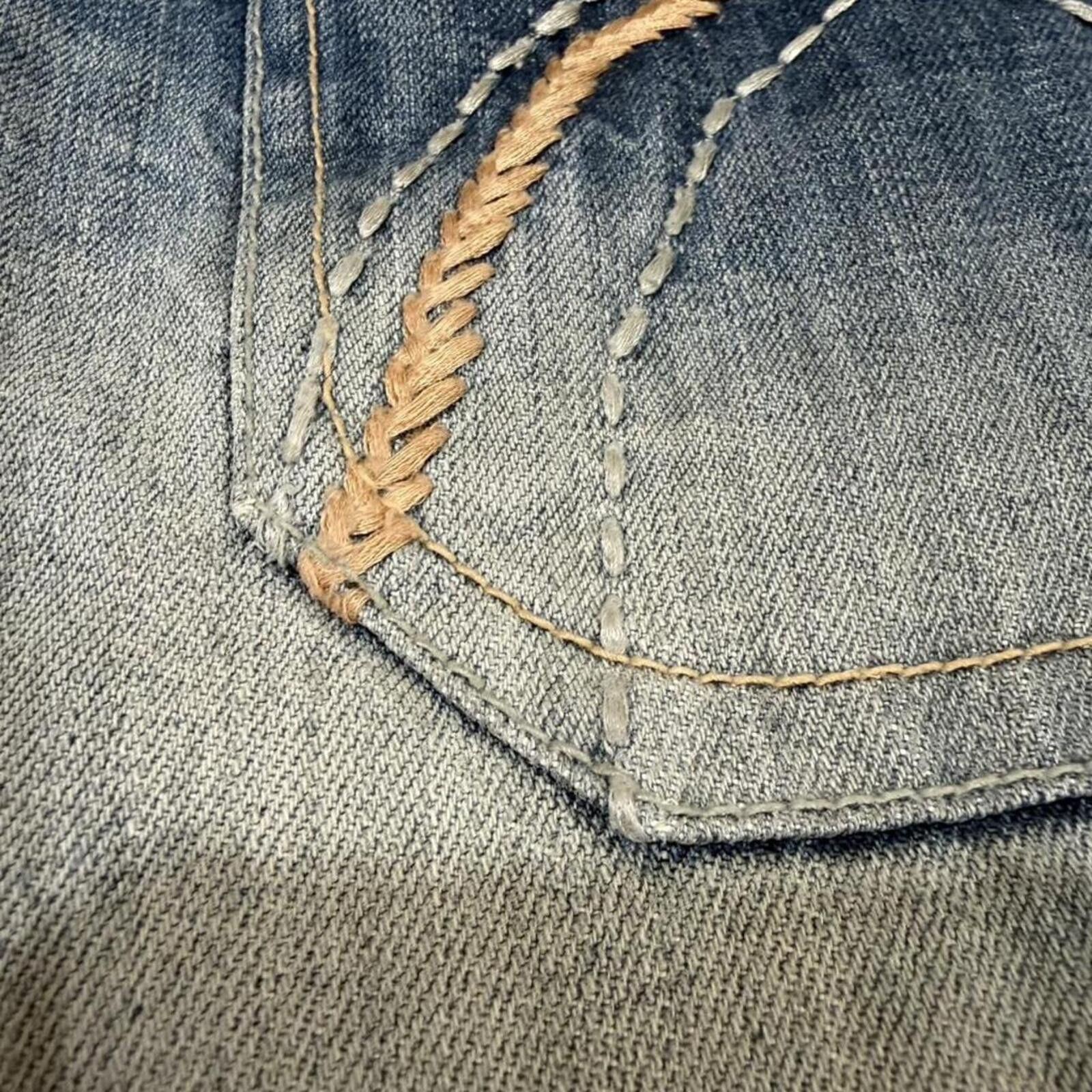 True Religion BUCKAROO VINTAGE STRAIGHT LEG DENIM JEANS Size US 34 / EU 50 - 4 Thumbnail