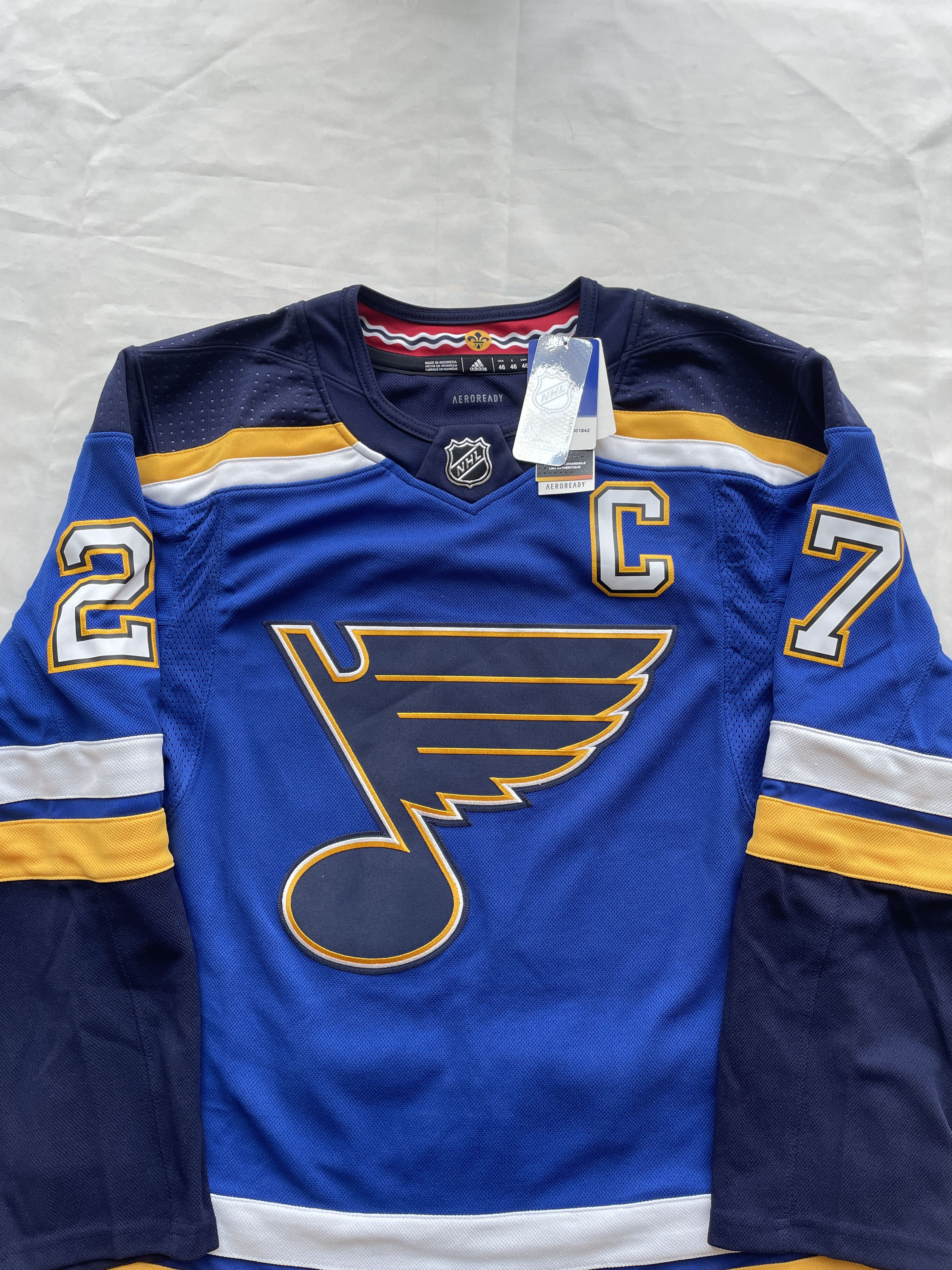 Adidas BNWT St. Louis Blues NHL #27 Pietrangelo Authentic Jersey Size US S / EU 44-46 / 1 - 3 Thumbnail
