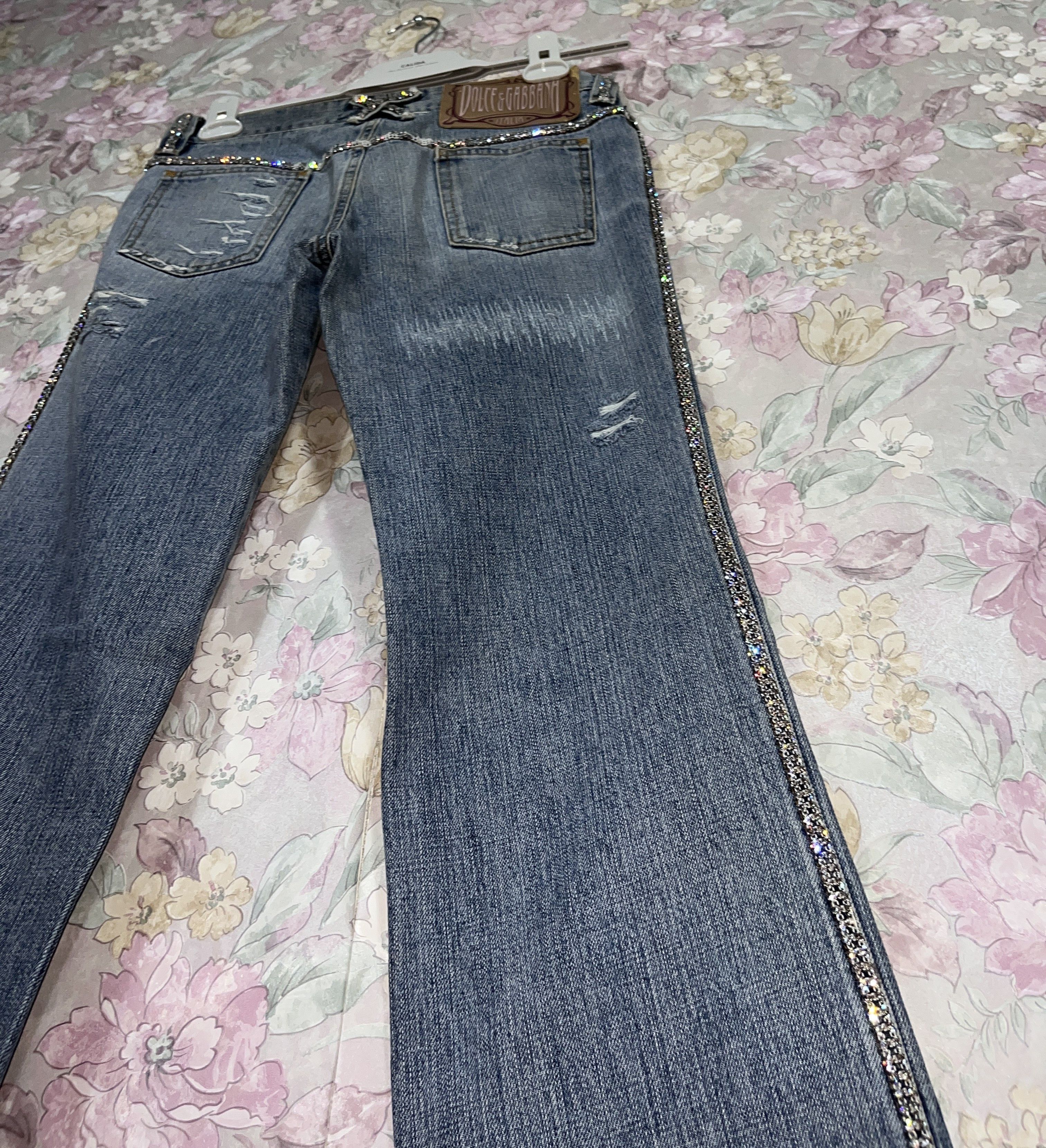 Dolce & Gabbana Dolce&Gabbana Spring Summer Denim Pants Jeans Swarovski Size 27" / US 4 / IT 40 - 3 Thumbnail