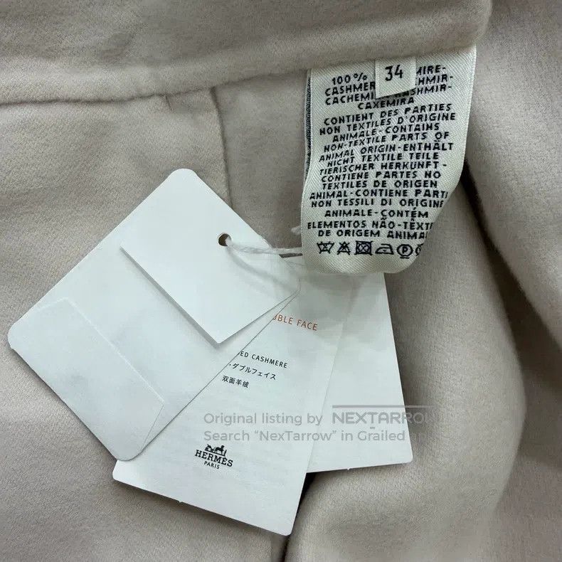 Hermes Hermes Pink Straight Cashmere Coat Size XXS / US 00 / IT 34 - 5 Thumbnail