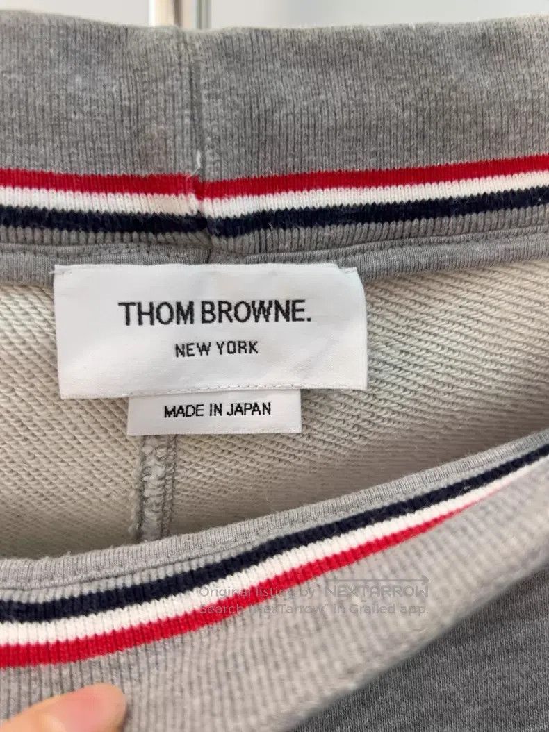 Thom Browne Thom Browne size 1 Grey Four-stripe Sweatpants Size US 31 - 3 Thumbnail