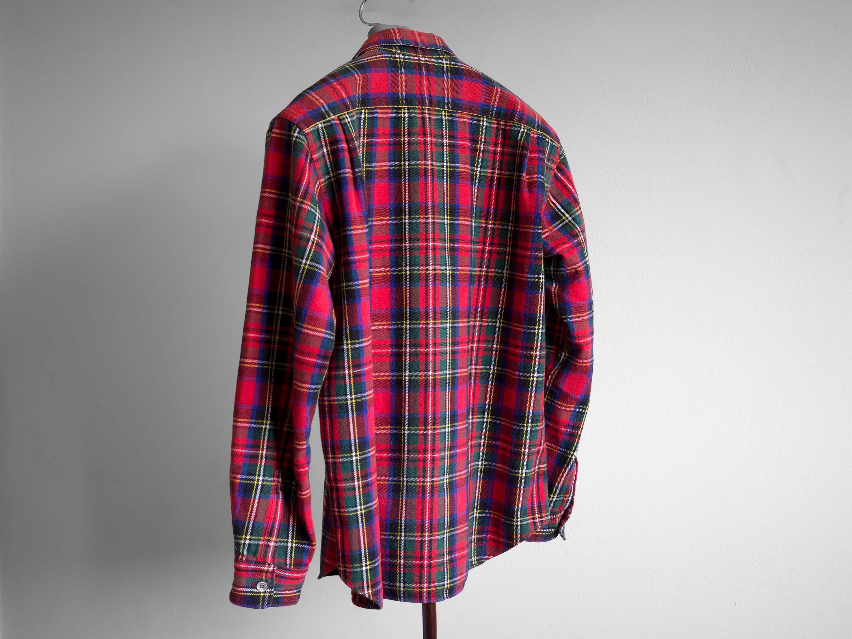 Comme des Garcons Homme AW2005 COMME des GARÇONS HOMME HEAVY COTTON FLANNEL SHIRT Size US L / EU 52-54 / 3 - 4 Thumbnail