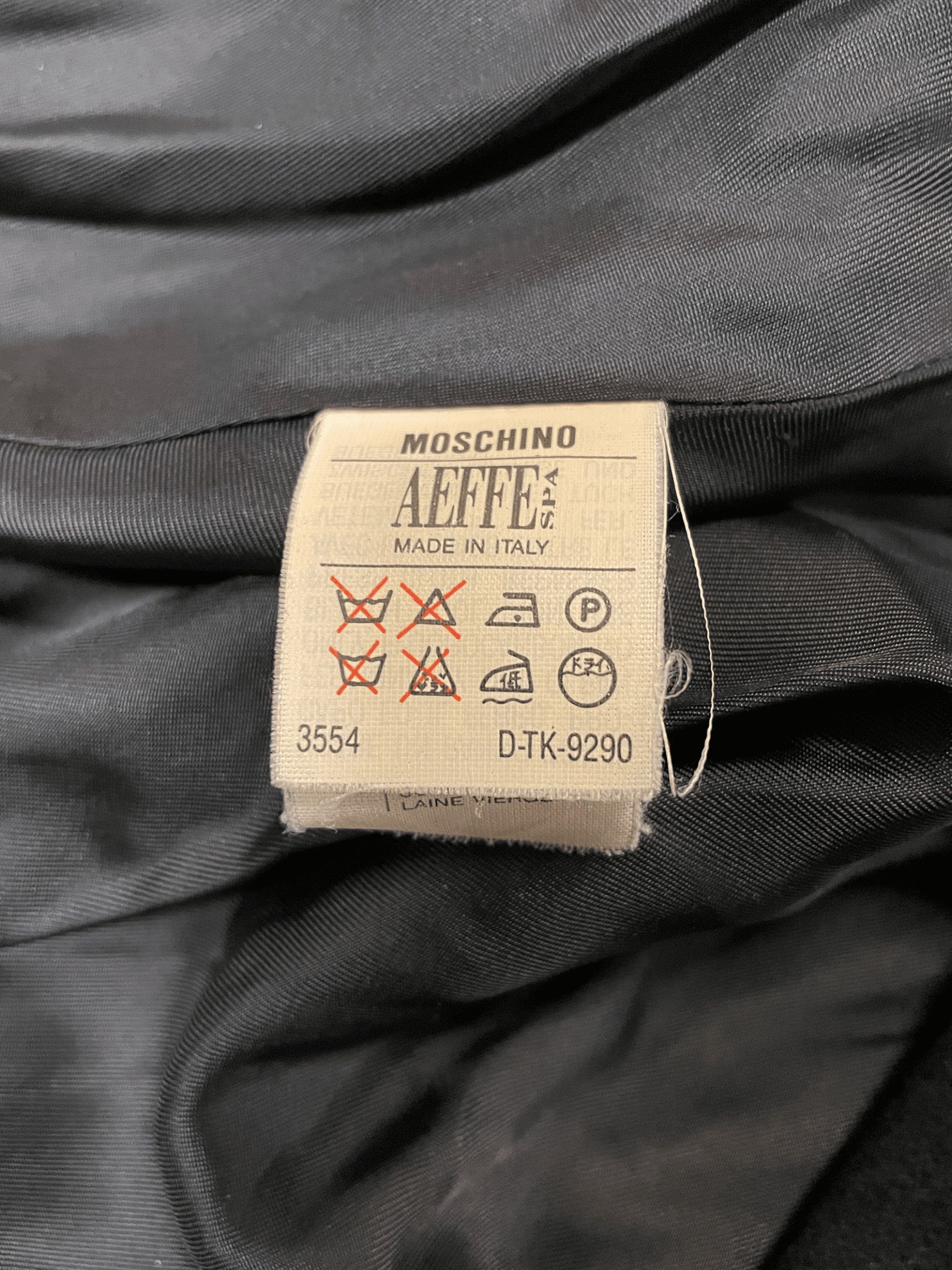 Moschino Moschino Couture! Black Wool Tiered Party Coat With Bauble Buttons Made In Italy Size M Size M / US 6-8 / IT 42-44 - 7 Thumbnail